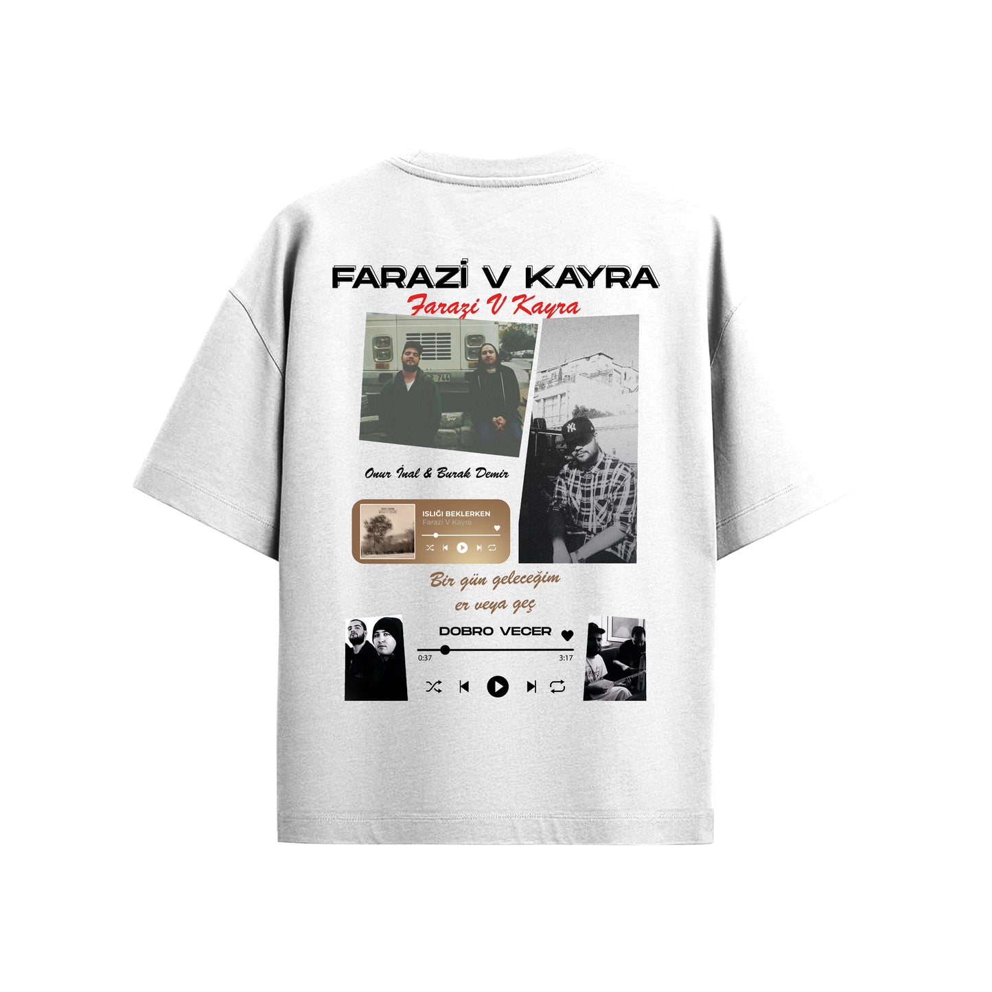 MACKBEARS™ Oversize FARAZİ V KAYRA T-shirt
