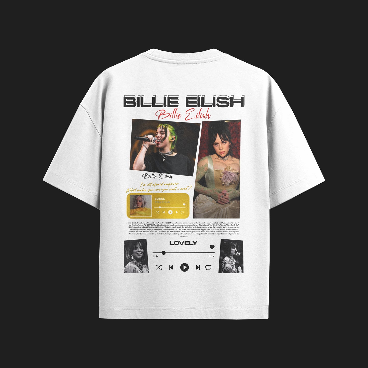 MACKBEARS™   Oversize BILLIE EILISH T-shirt