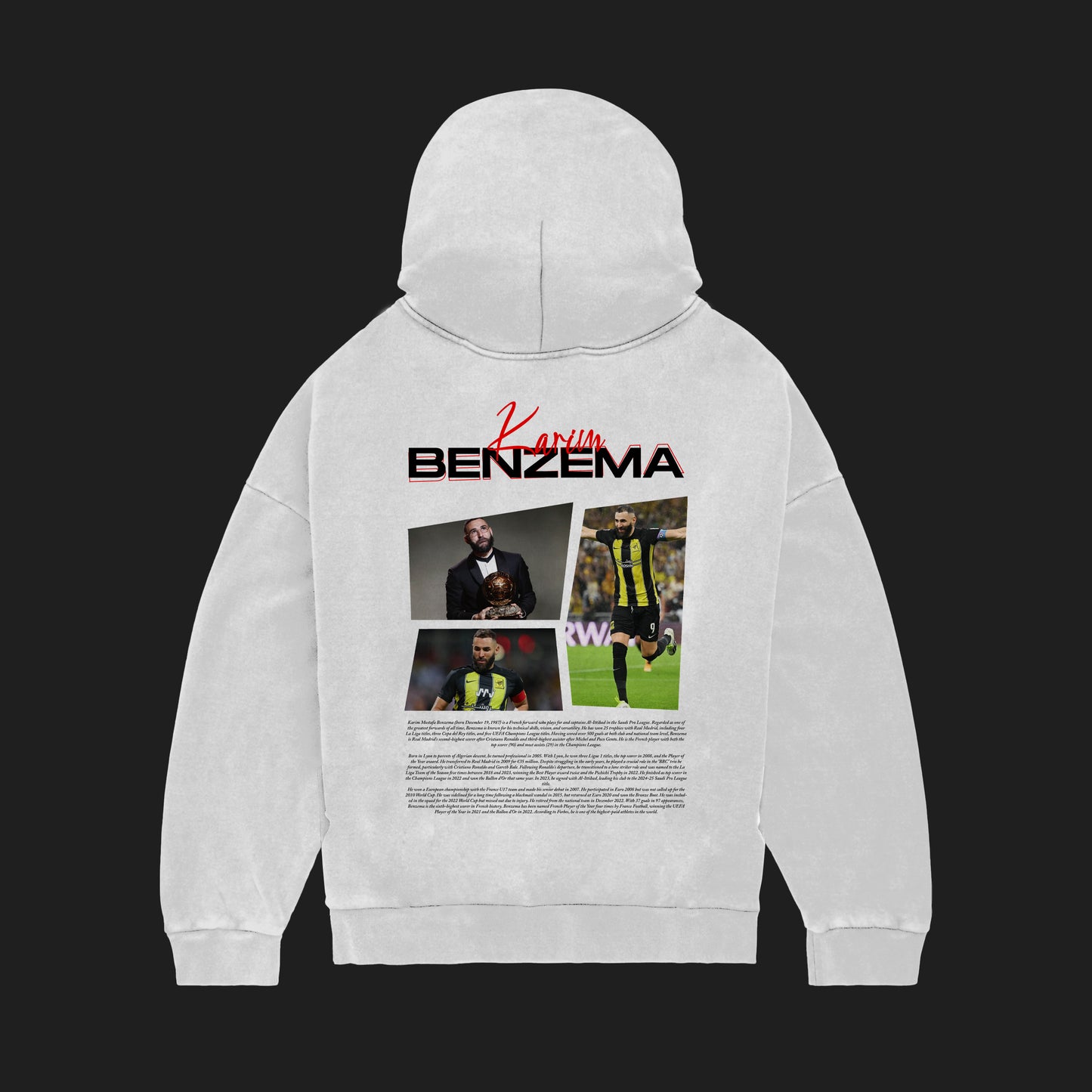 MACKBEARS™   Oversize KARİM BENZEMA Hoodie