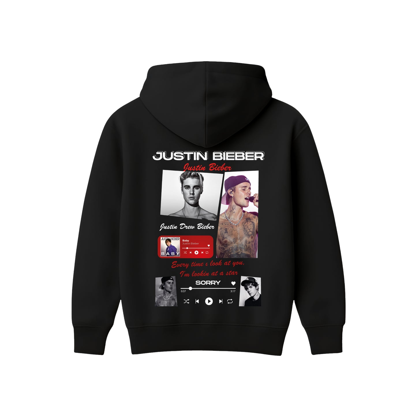 MACKBEARS™ Oversize JUSTIN BIEBER Hoodie