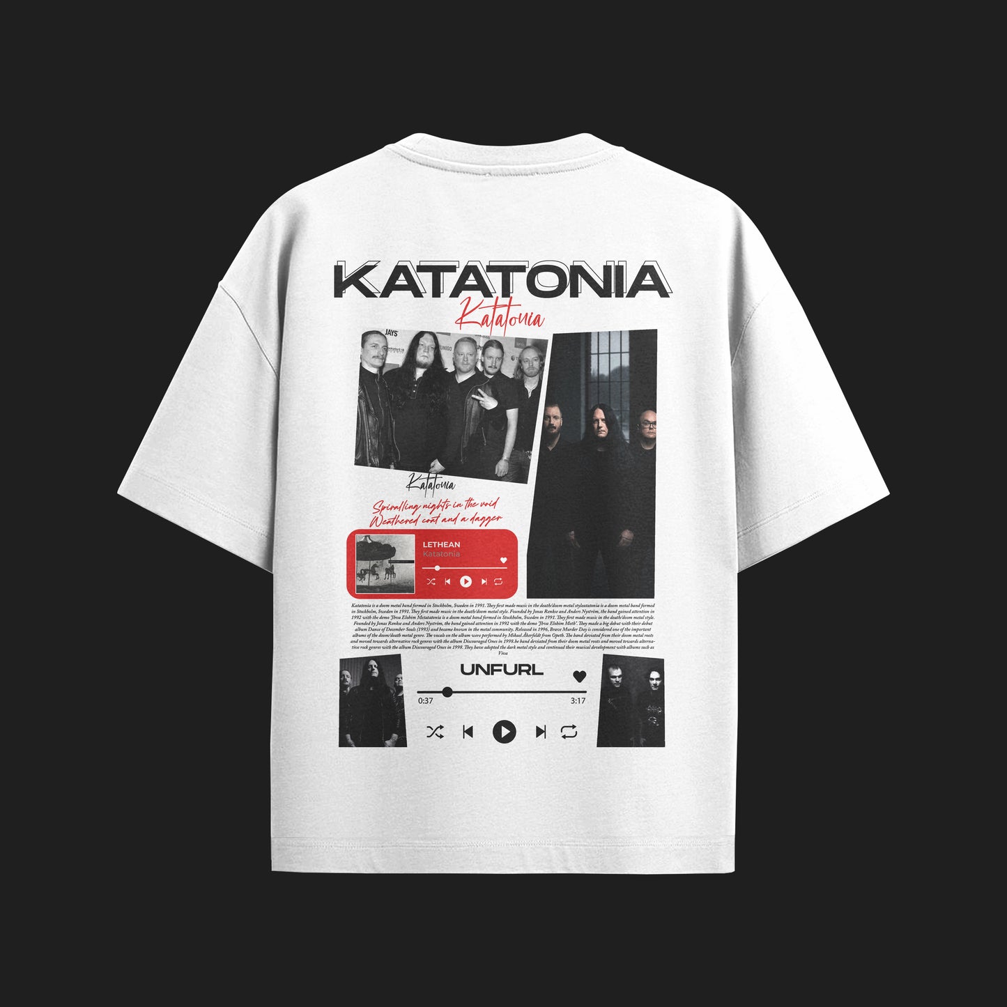 MACKBEARS™   Oversize KATATONIA T-shirt