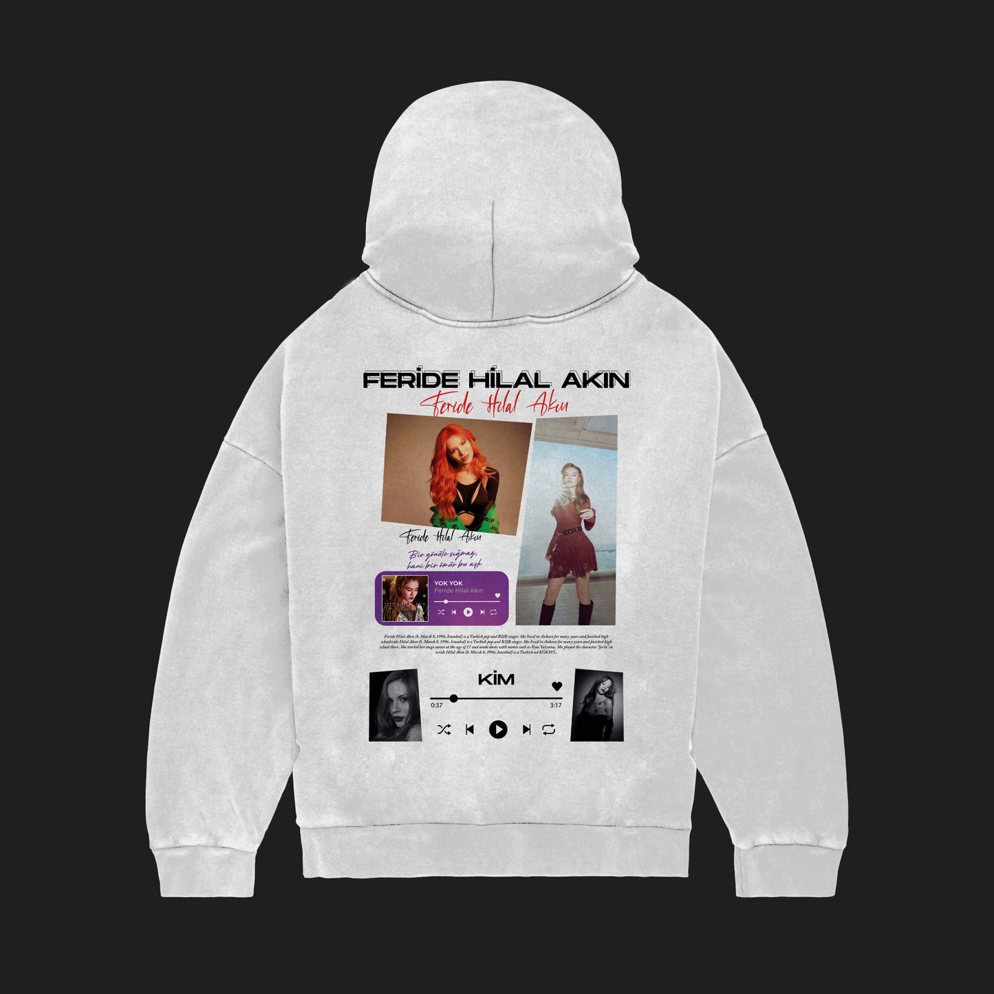MACKBEARS™   Oversize FERİDE HİLAL AKIN Hoodie