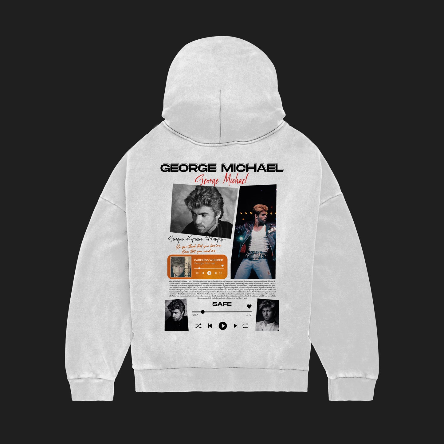 MACKBEARS™   Oversize  GEORGE MICHAEL Hoodie