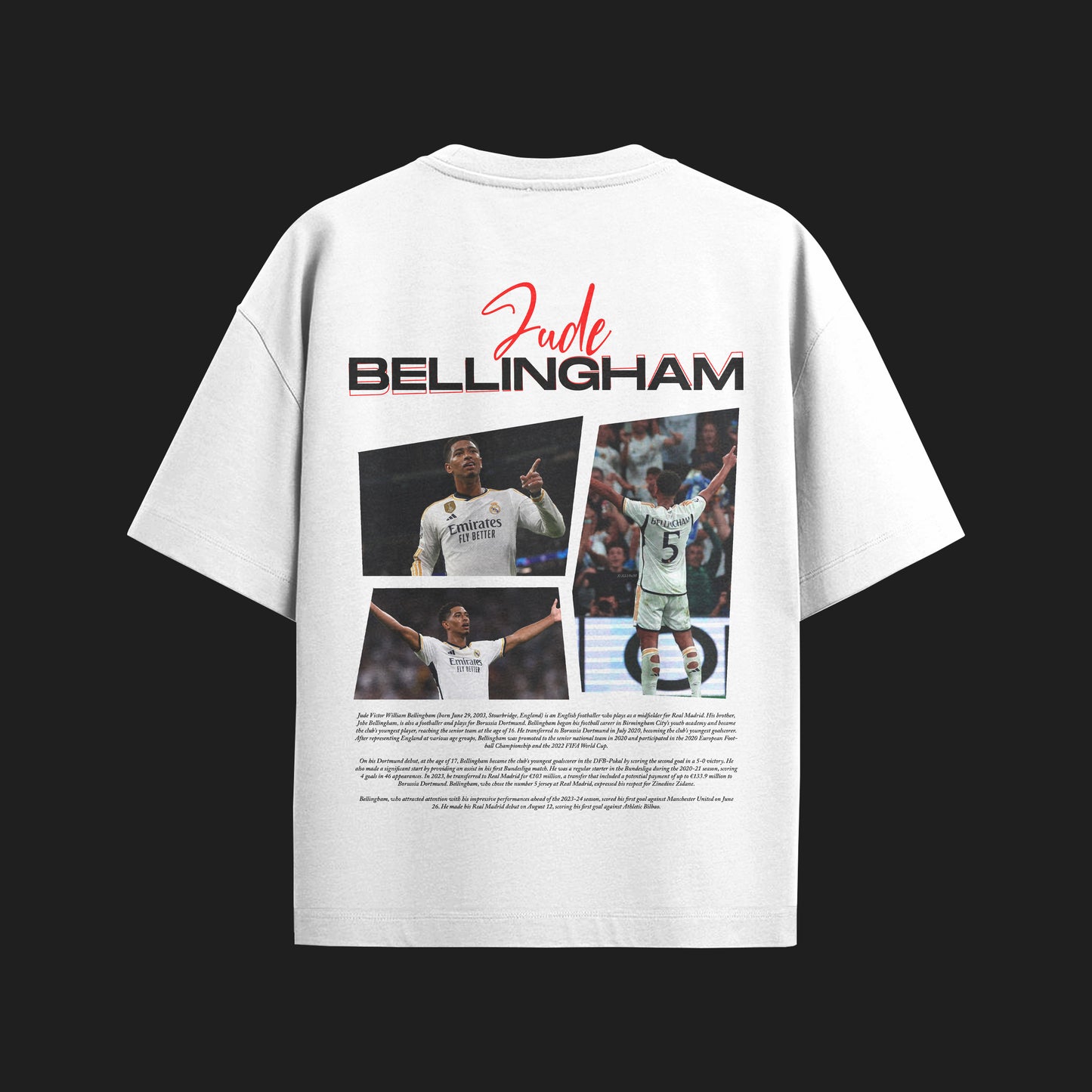 MACKBEARS™   Oversize JUDE BELLINGHAM T-shirt