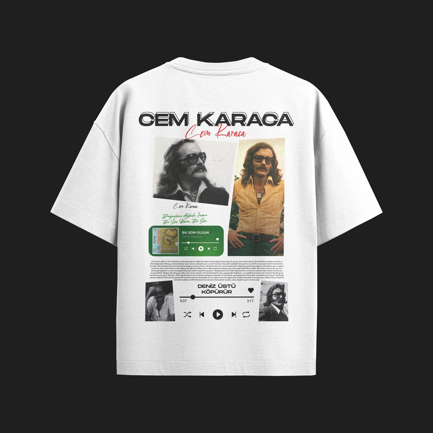 MACKBEARS™  Oversize CEM KARACA T-shirt