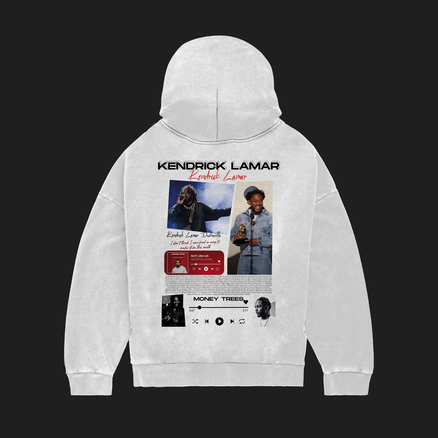 MACKBEARS™   Oversize KENDRICK LAMAR  Hoodie