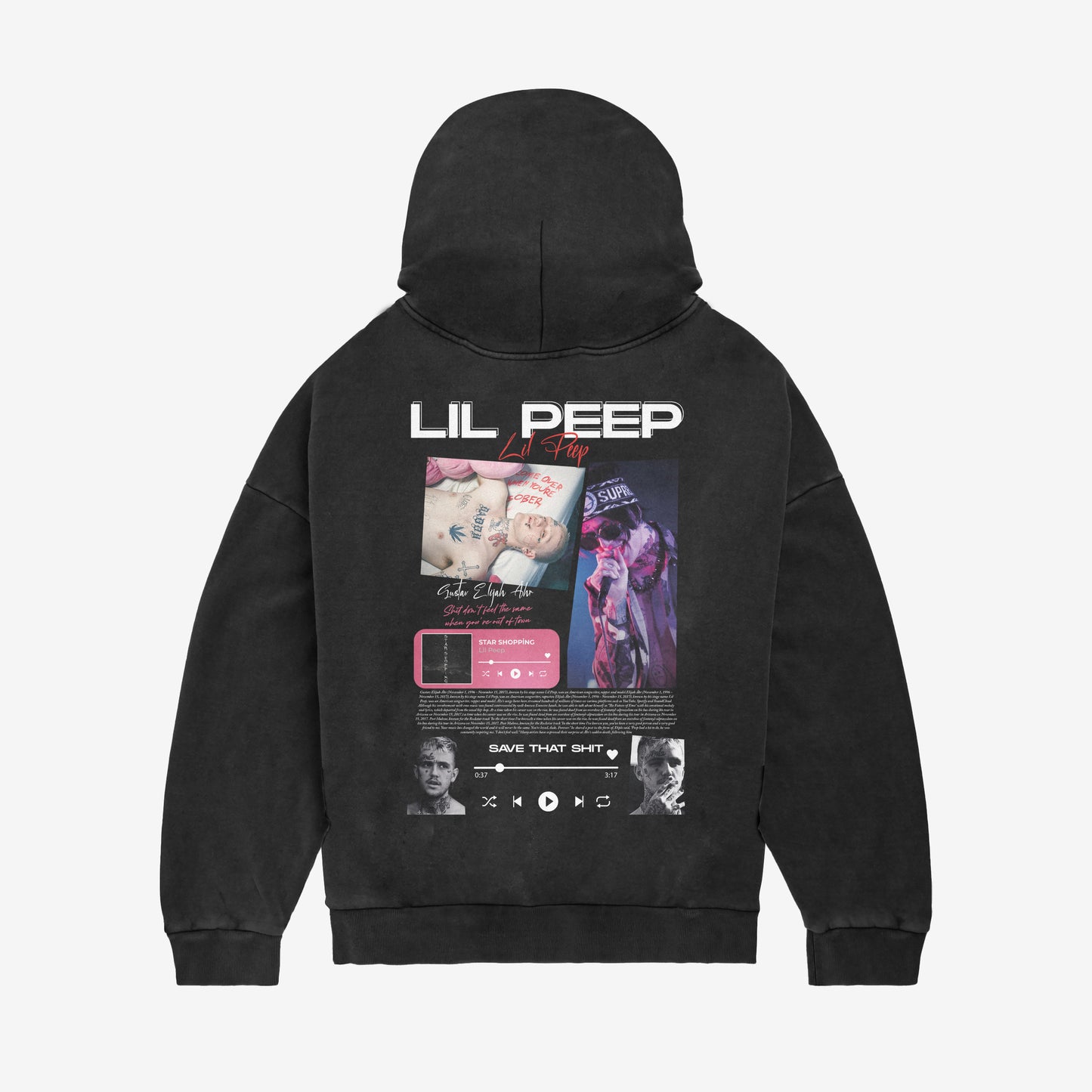 MACKBEARS™   Oversize LIL PEEP  Hoodie