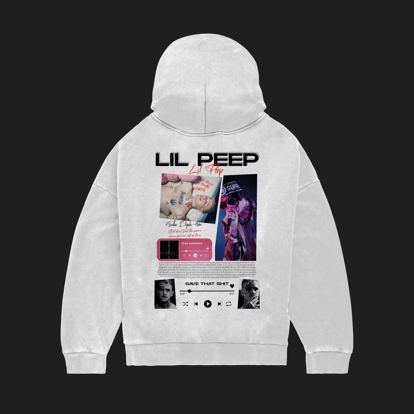 MACKBEARS™   Oversize LIL PEEP  Hoodie