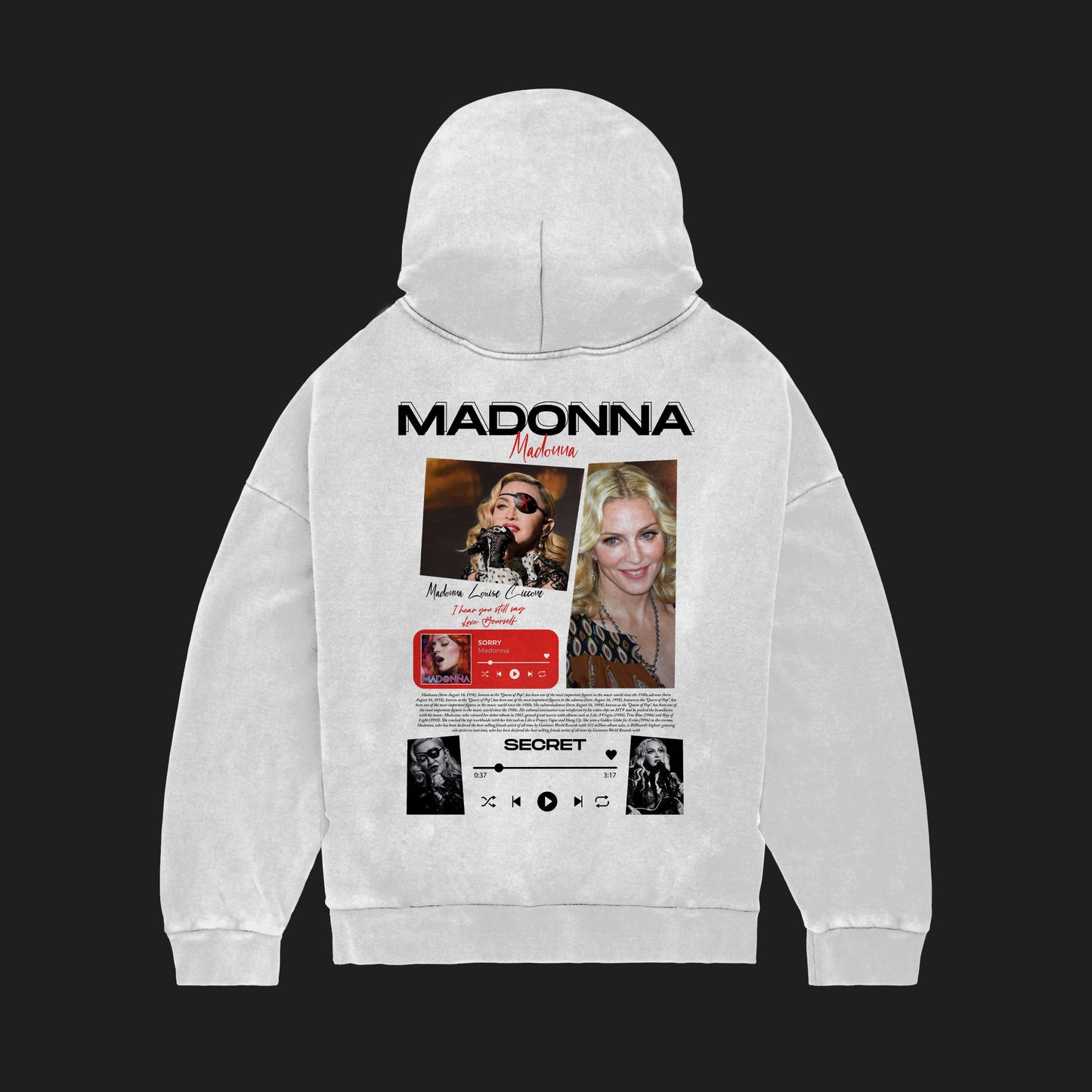 MACKBEARS™   Oversize MADONNA  Hoodie