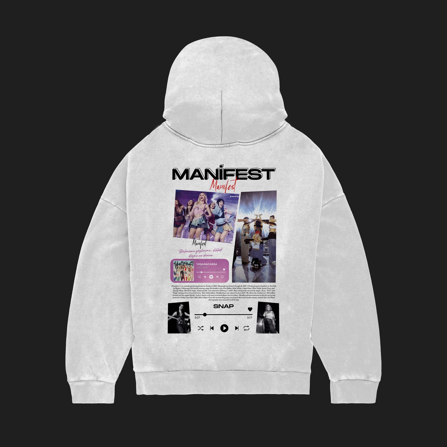 MACKBEARS™   Oversize MANİFEST  Hoodie