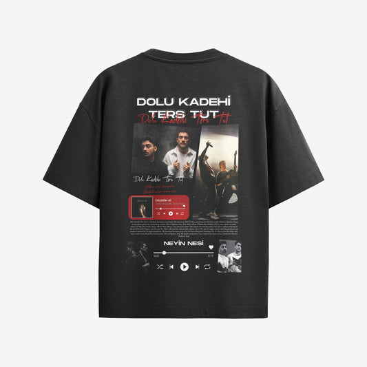 MACKBEARS™   Oversize DOLU KADEHİ TERS TUT T-shirt