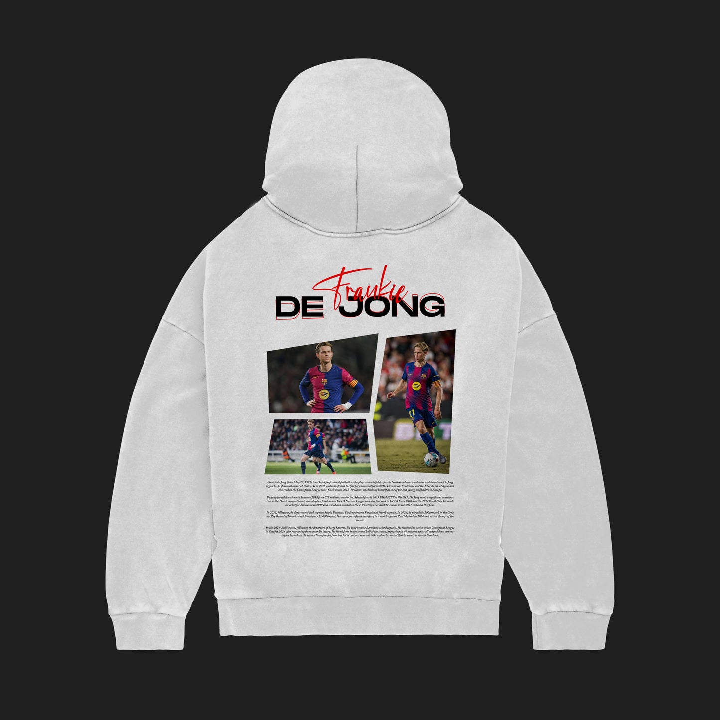 MACKBEARS™   Oversize FRANKİE DE JONG Hoodie