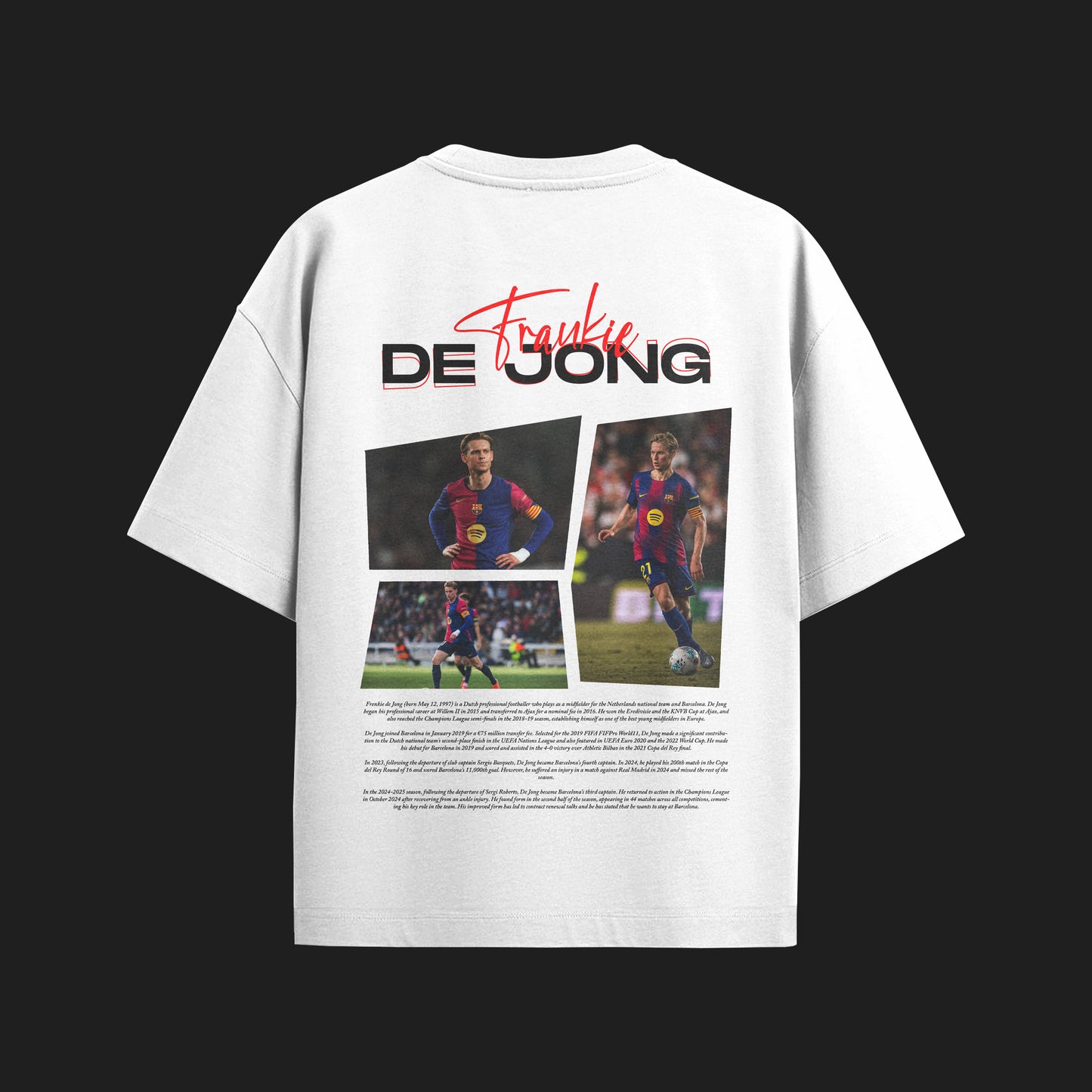 MACKBEARS™   Oversize  FRANKİE DE JONG T-shirt