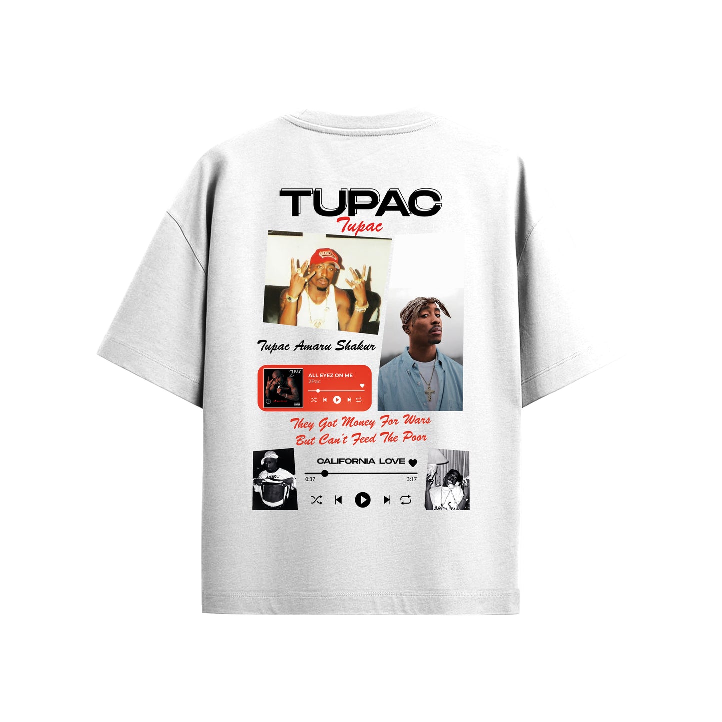 MACKBEARS™ Oversize TUPAC T-shirt