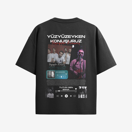 MACKBEARS™   Oversize YÜZYÜZEYKEN KONUŞURUZ T-shirt