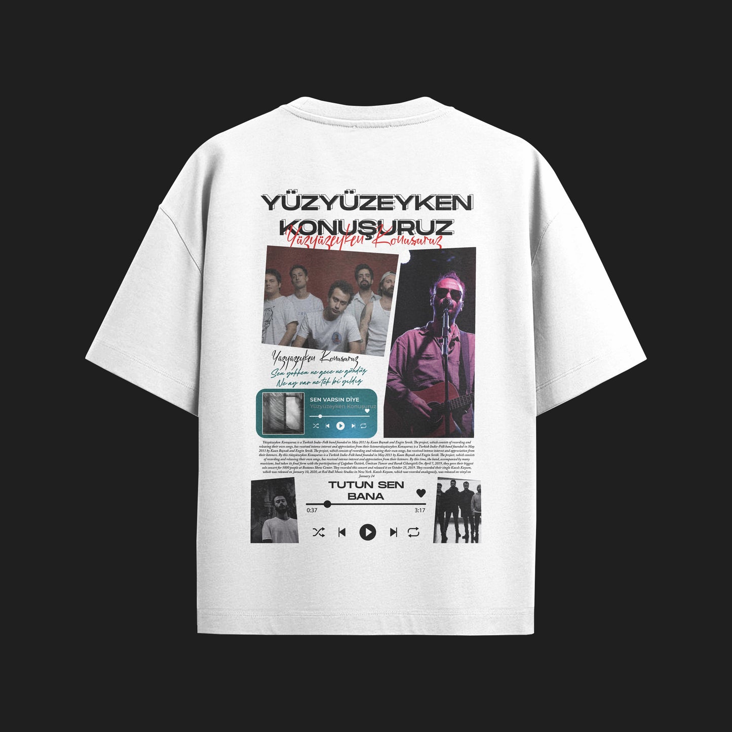 MACKBEARS™   Oversize YÜZYÜZEYKEN KONUŞURUZ T-shirt