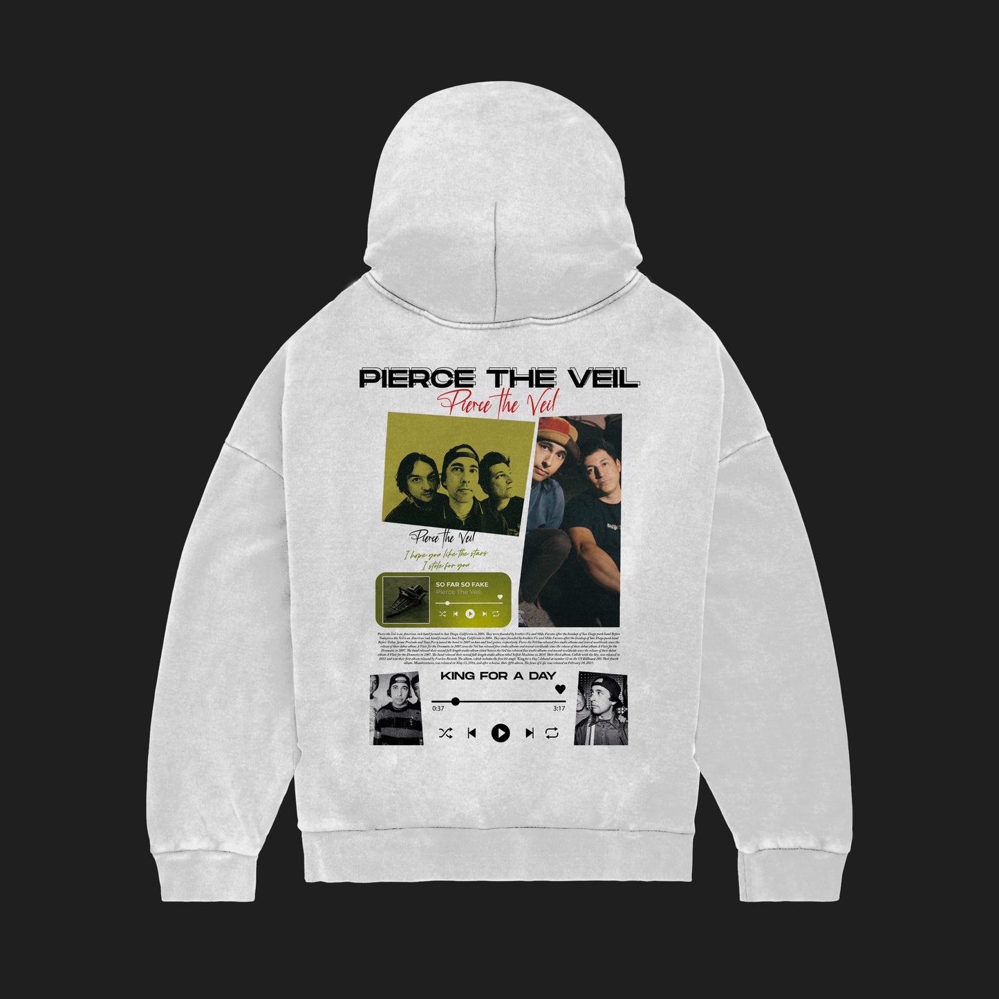 MACKBEARS™   Oversize PIERCE THE VEIL Hoodie
