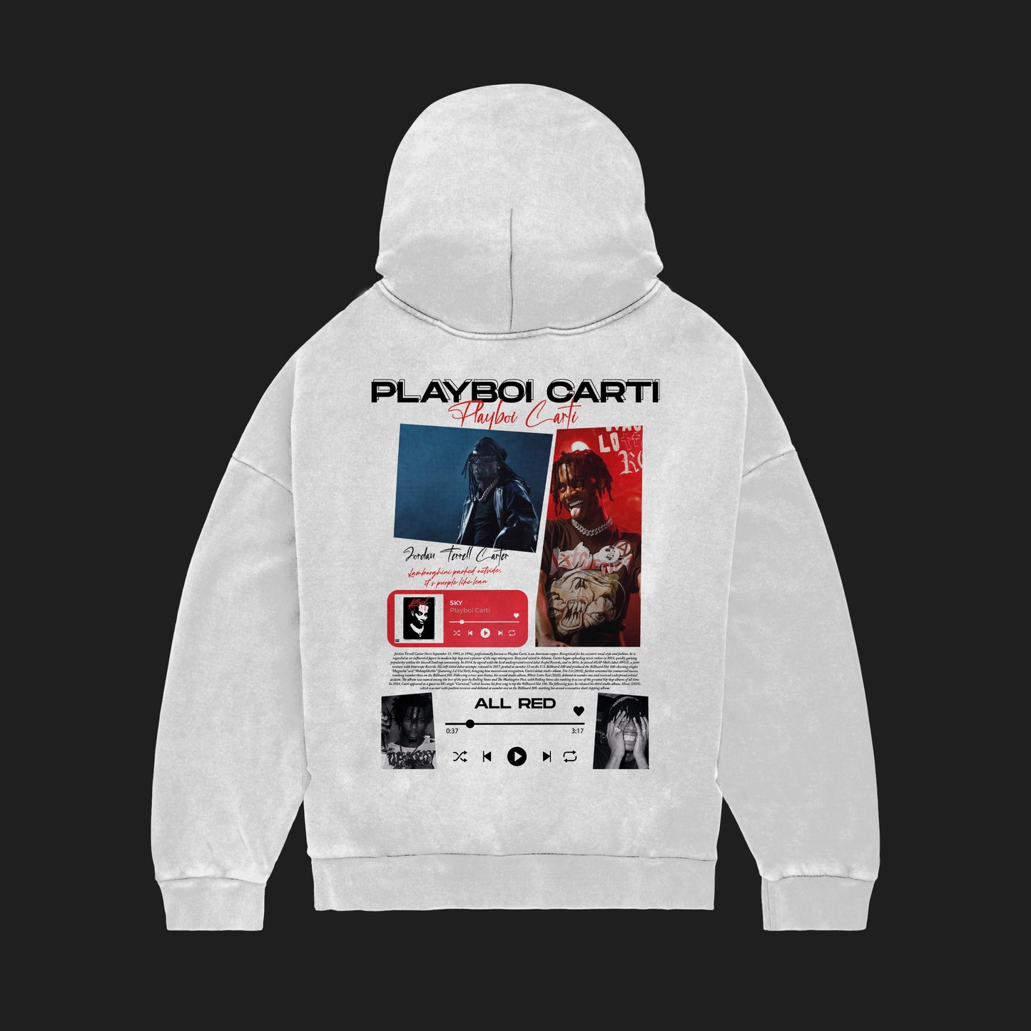MACKBEARS™   Oversize PLAYBOI CARTI Hoodie