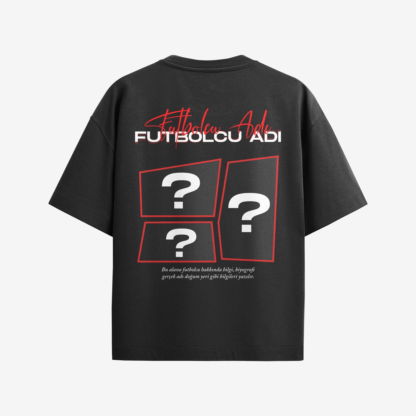MACKBEARS™   Oversize   SEN TASARLA FUTBOLCU  T-shirt
