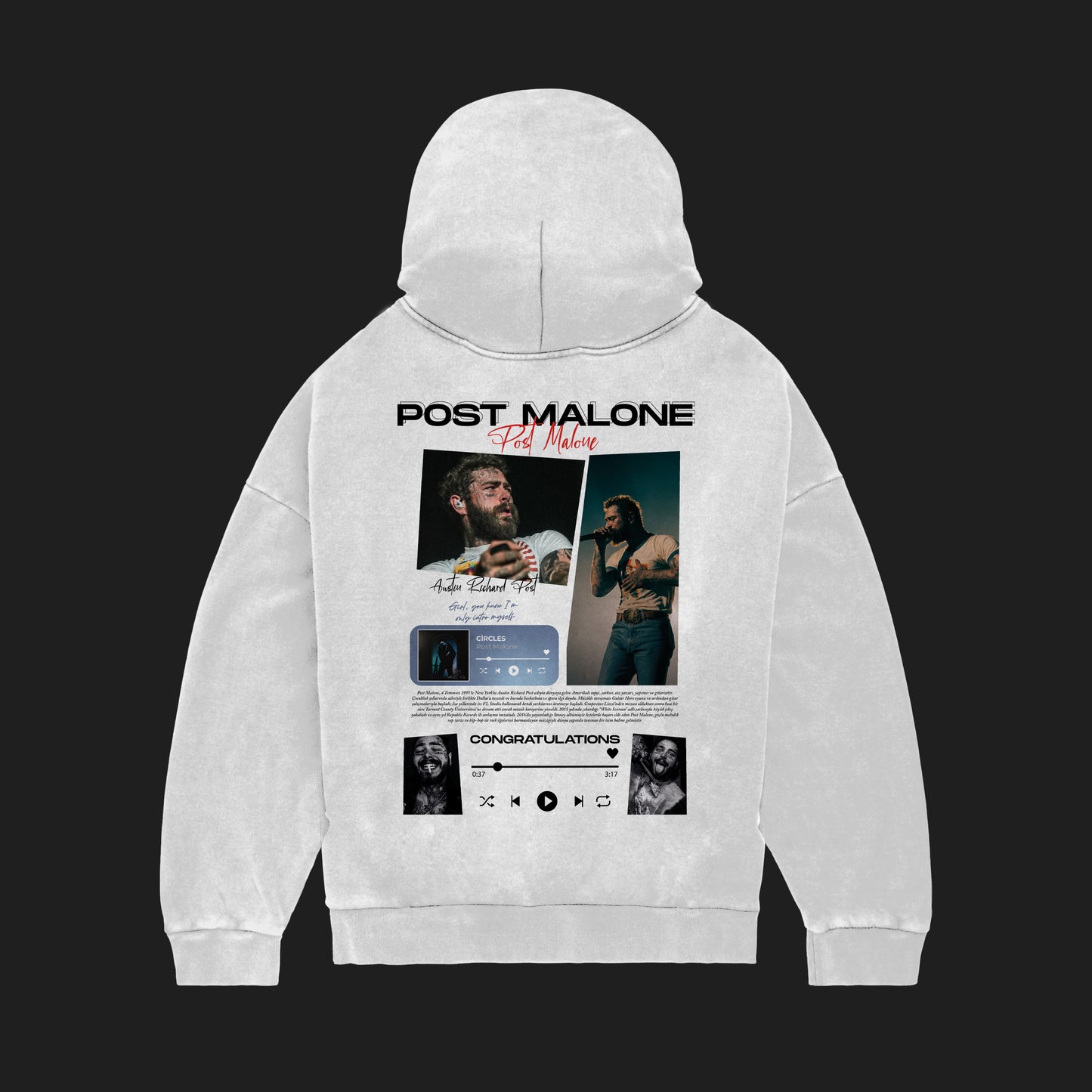 MACKBEARS  Oversize POST MALONE  Hoodie