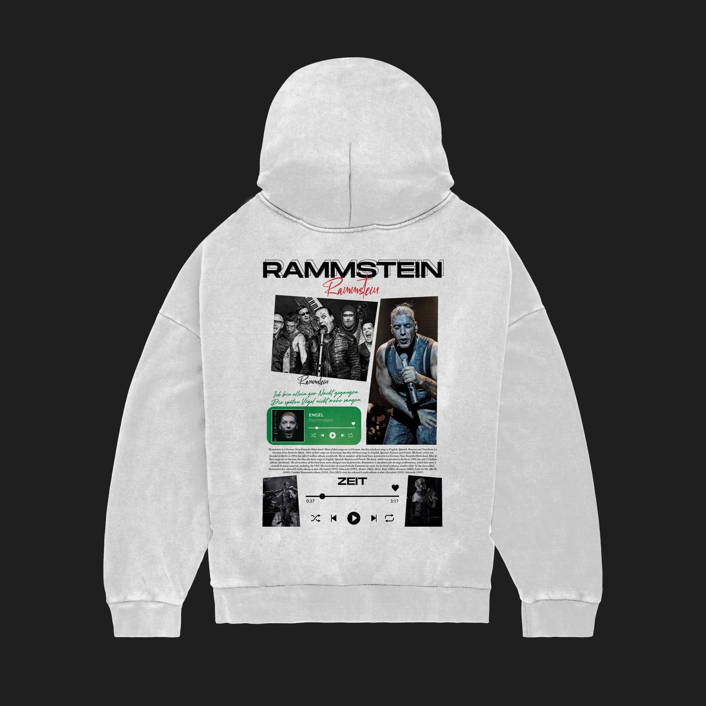 MACKBEARS™   Oversize RAMMSTEIN  Hoodie