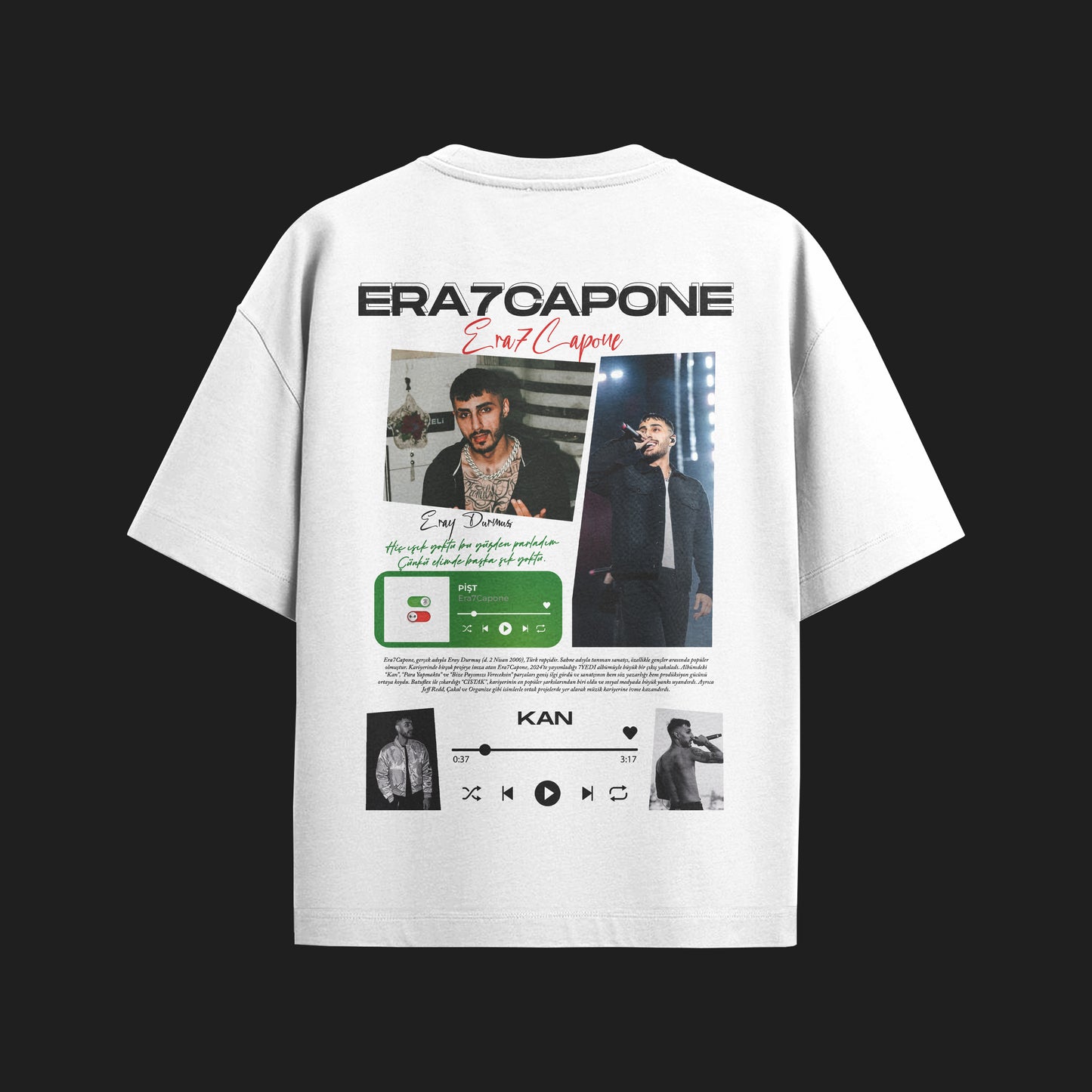 MACKBEARS™   Oversize ERA 7 CAPONE T-shirt