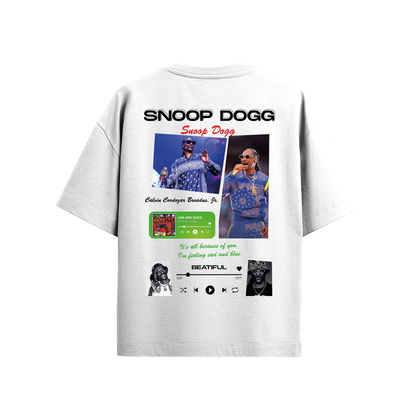MACKBEARS™ Oversize SNOOP DOGG T-shirt