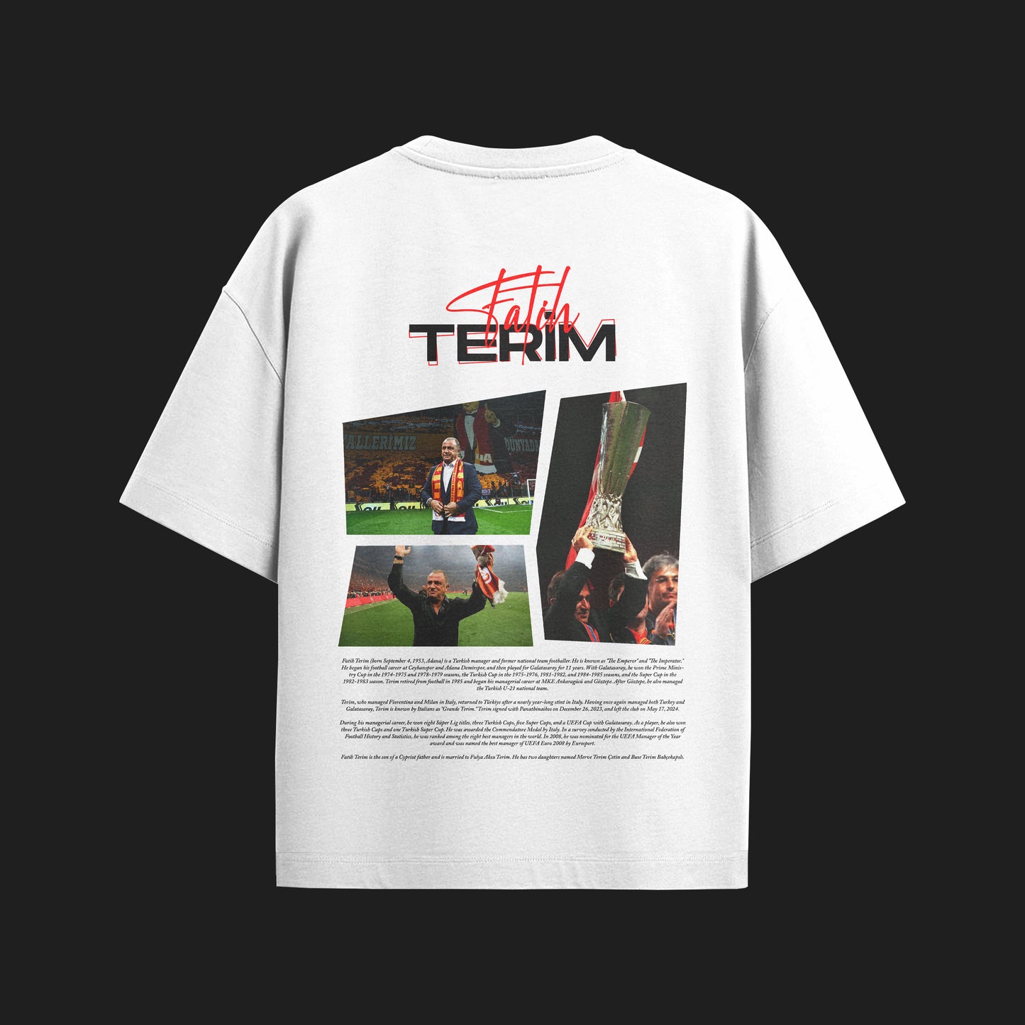MACKBEARS™   Oversize  FATİH TERİM T-shirt