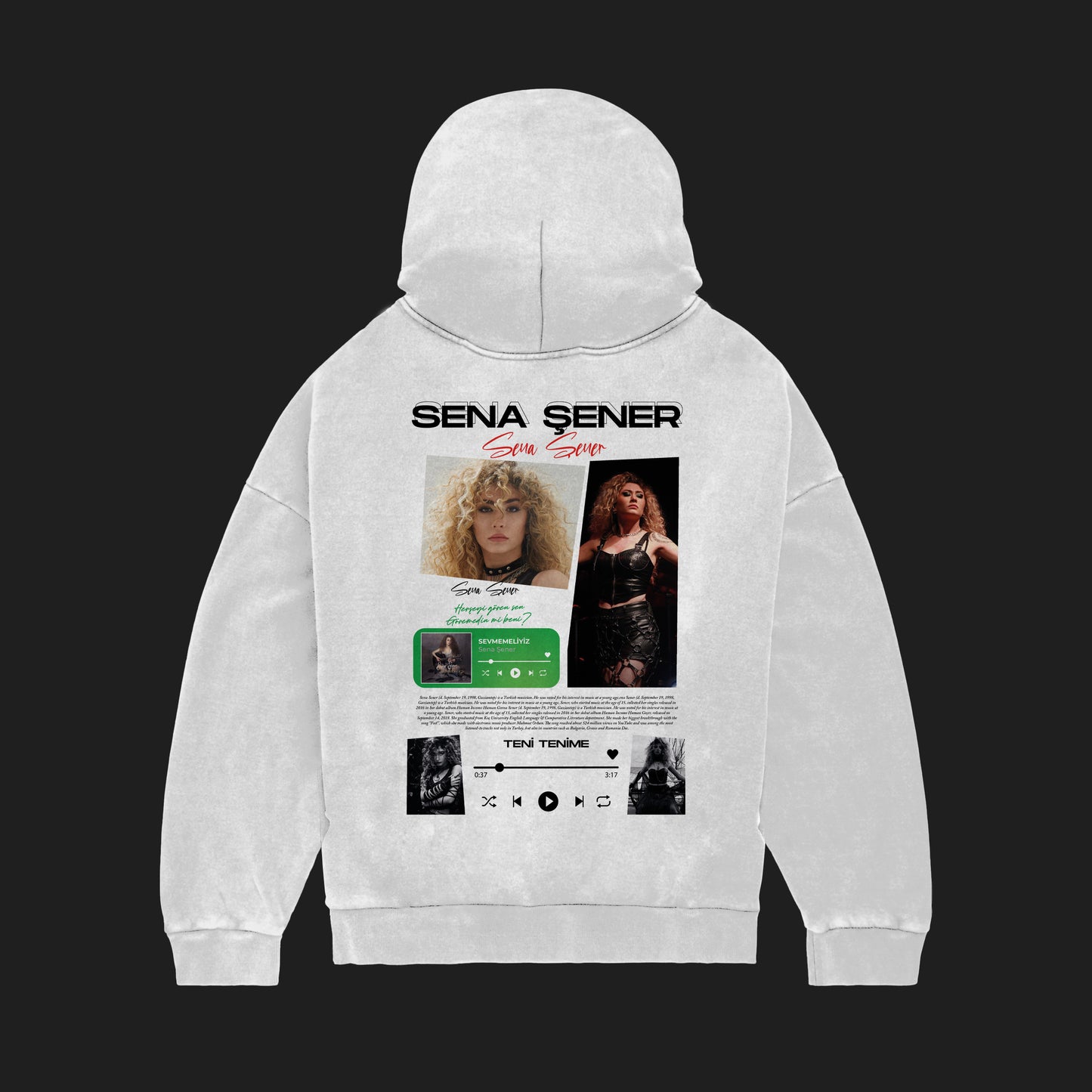 MACKBEARS™   Oversize SENA ŞENER  Hoodie