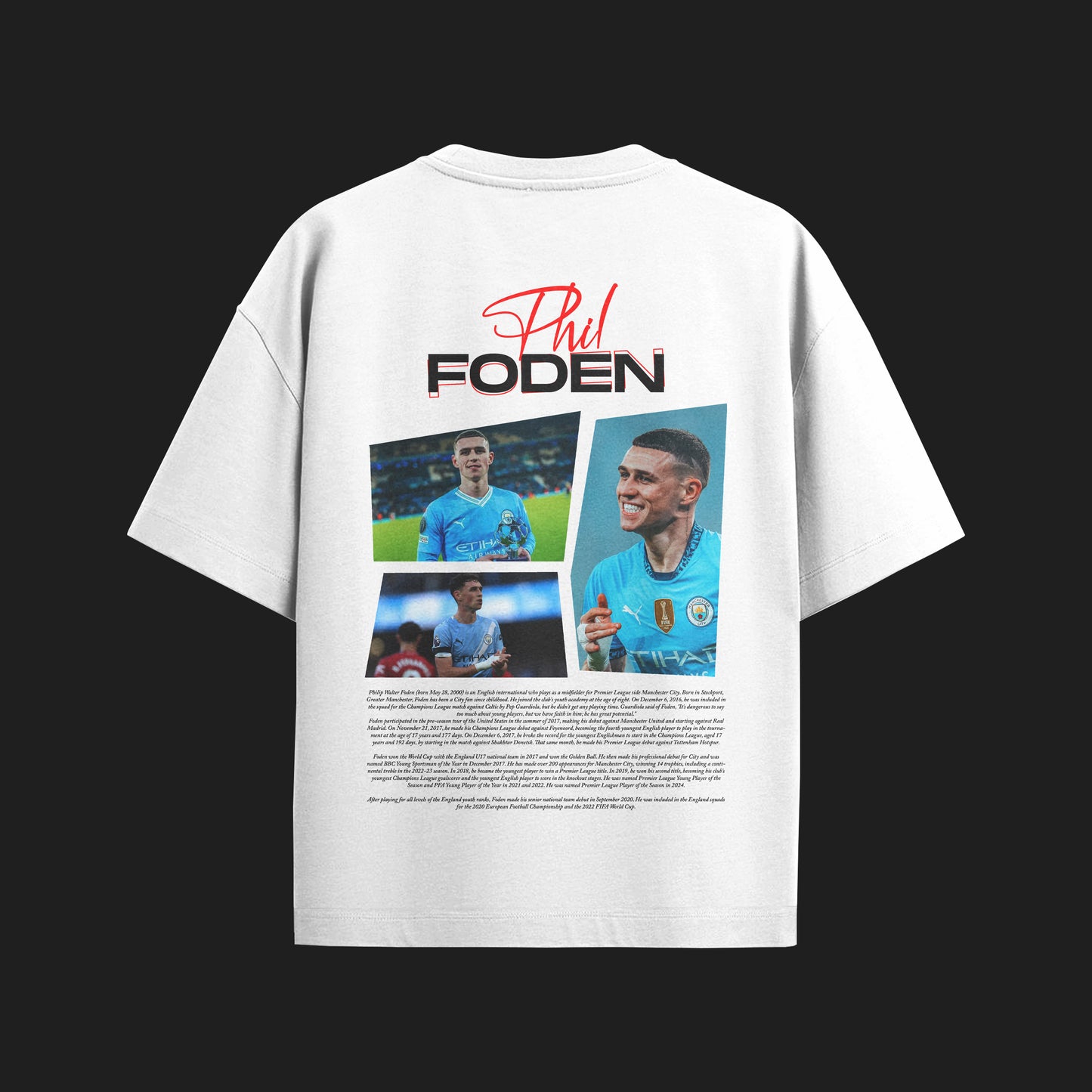 MACKBEARS™   Oversize  PHİL FODEN T-shirt