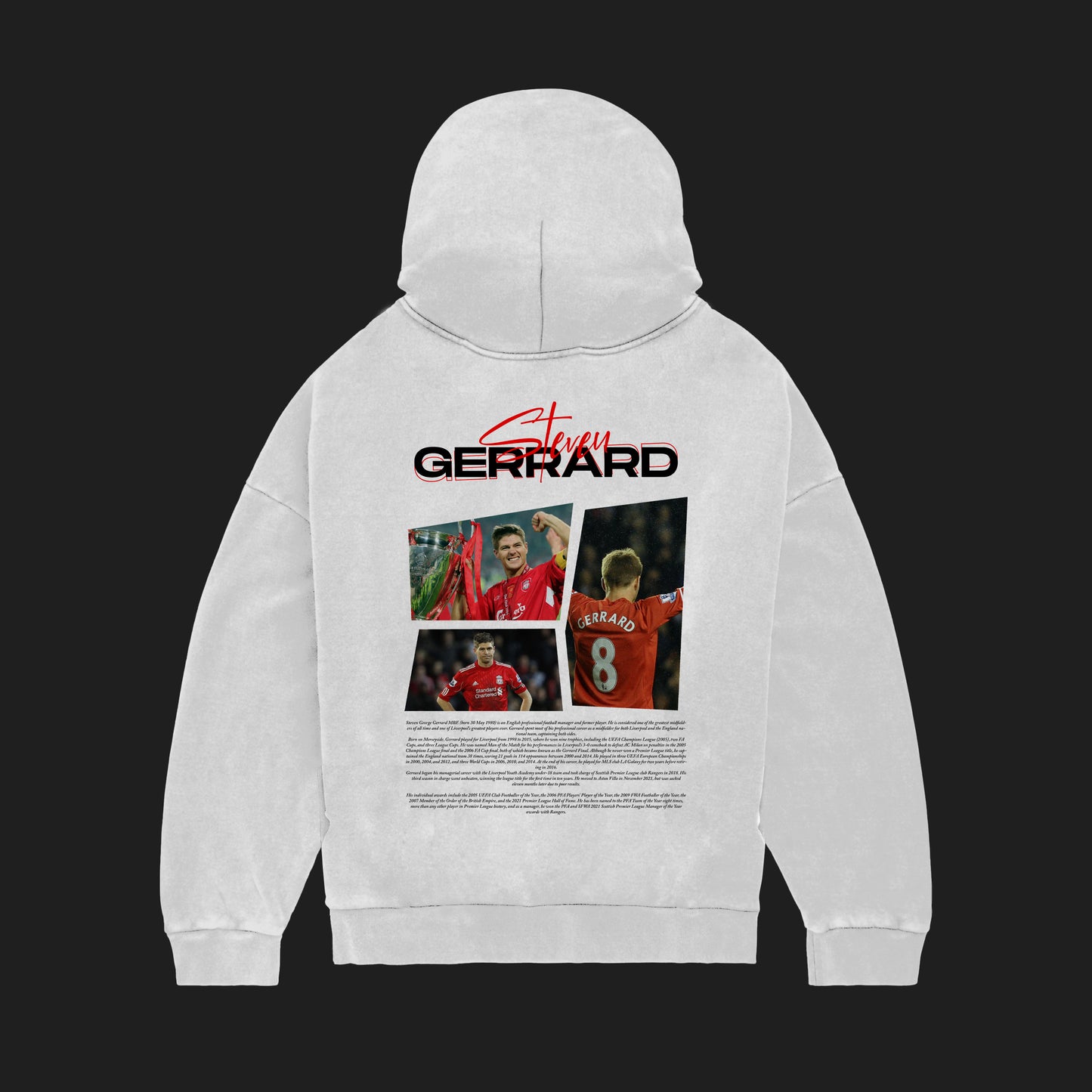 MACKBEARS™   Oversize STEVEN GERRARD Hoodie