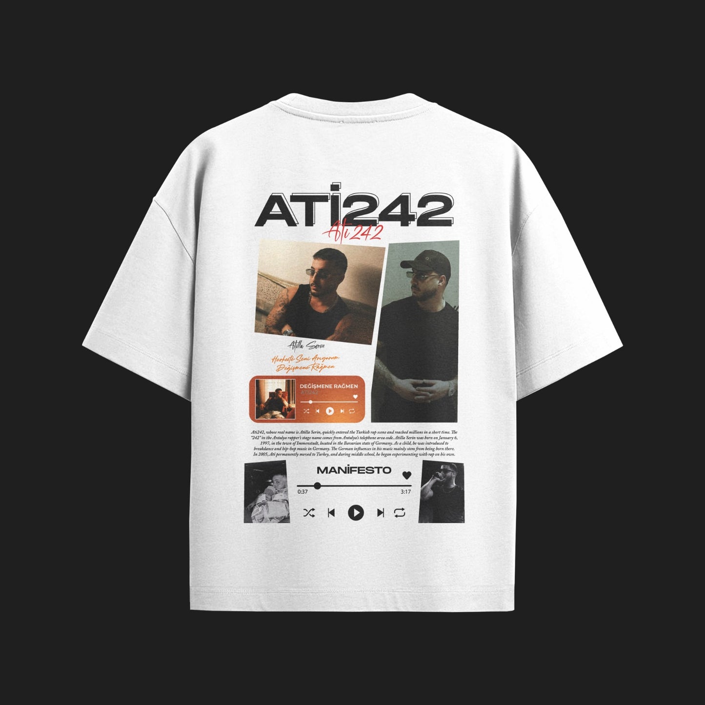 MACKBEARS™ Kişiye Özel Oversize Ati242 T-shirt