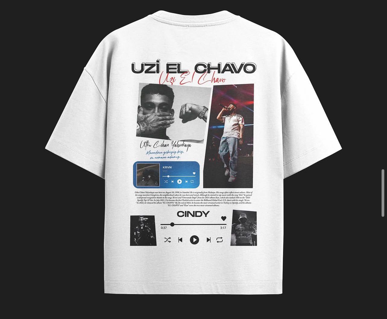 MACKBEARS™ Oversize UZİ EL CHAVO T-shirt