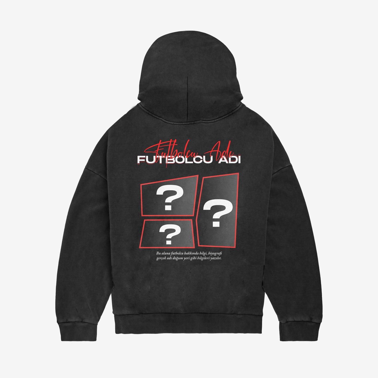 MACKBEARS™   Oversize SEN TASARLA FUTBOLCU Hoodie