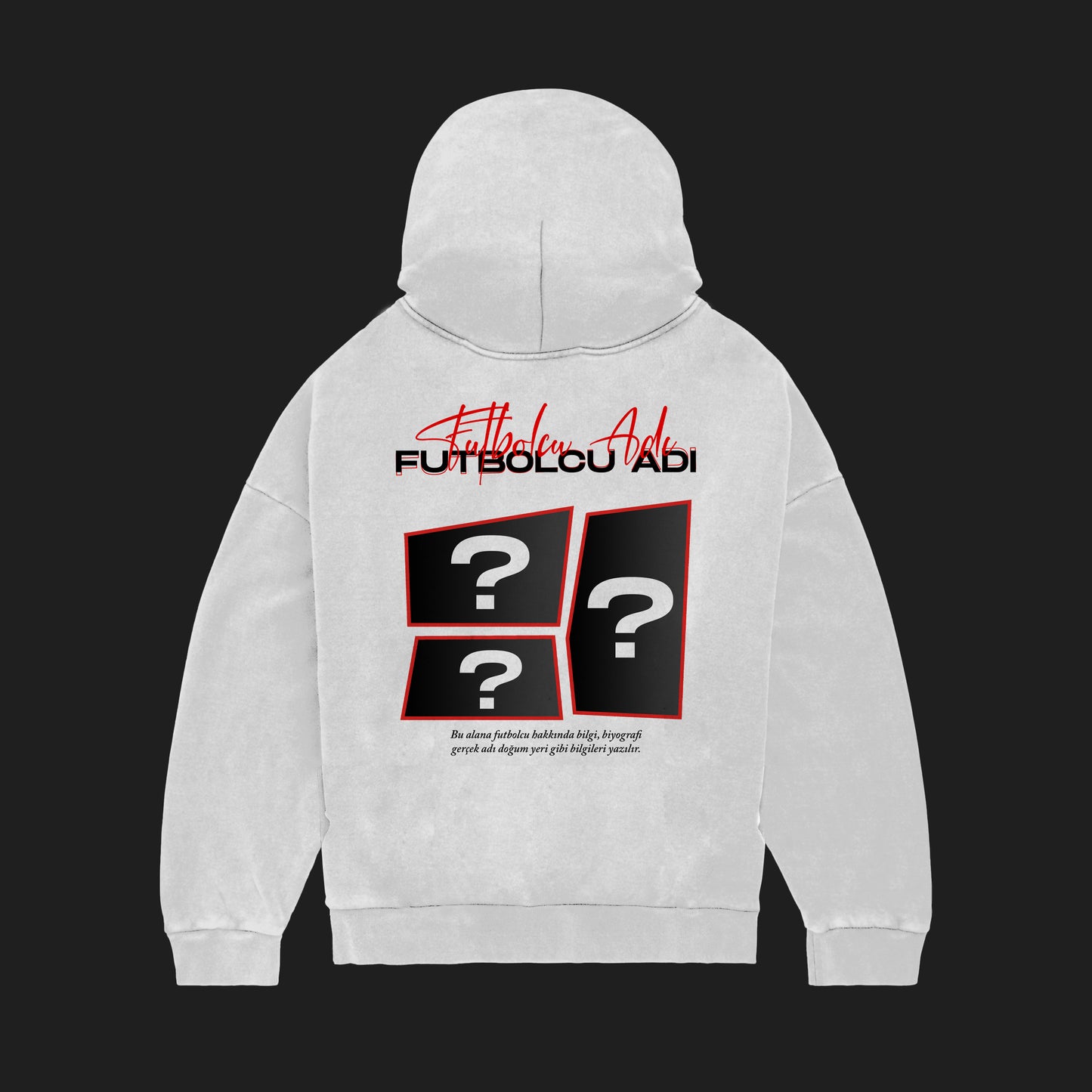 MACKBEARS™   Oversize SEN TASARLA FUTBOLCU Hoodie