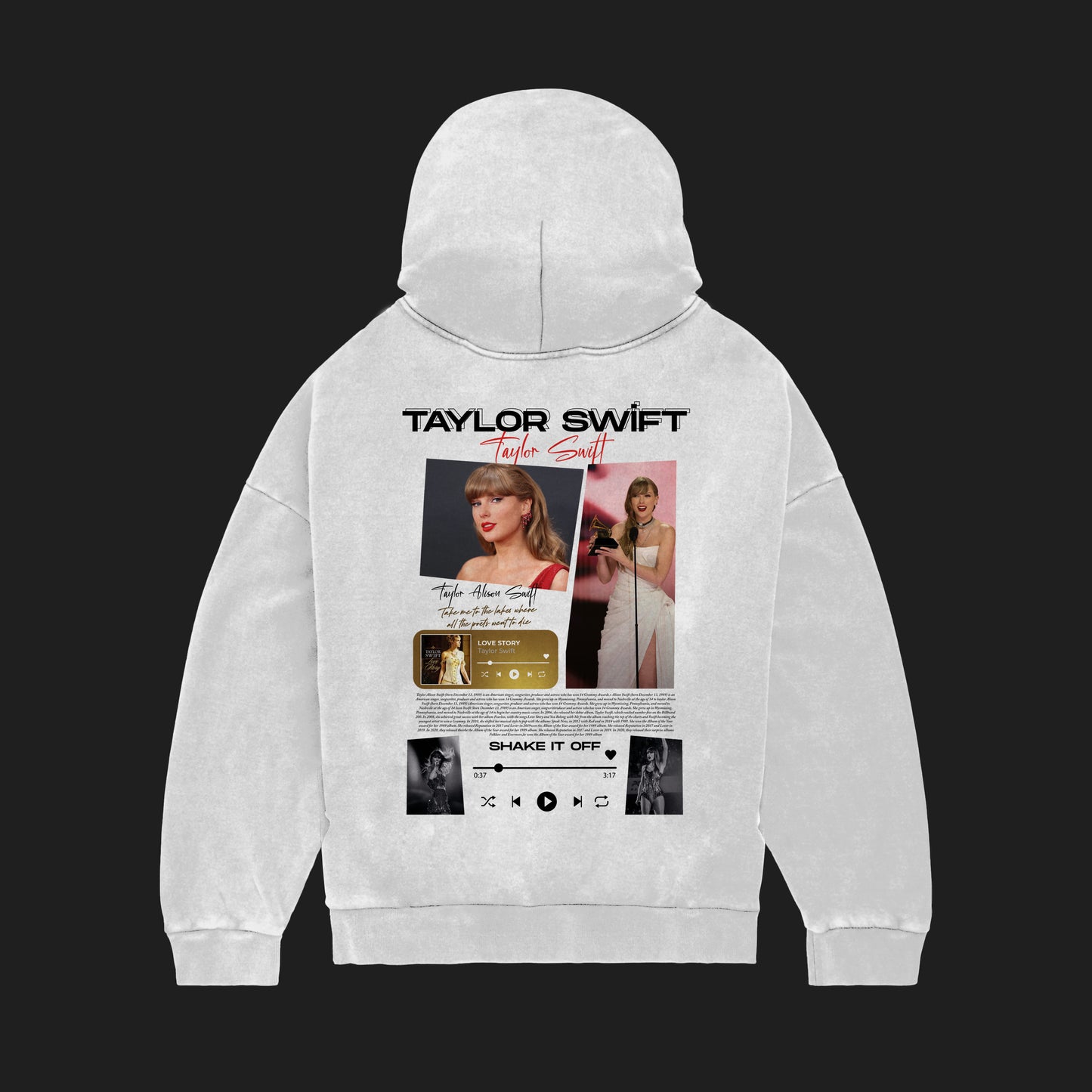 MACKBEARS™   Oversize TAYLOR SWİFT  Hoodie