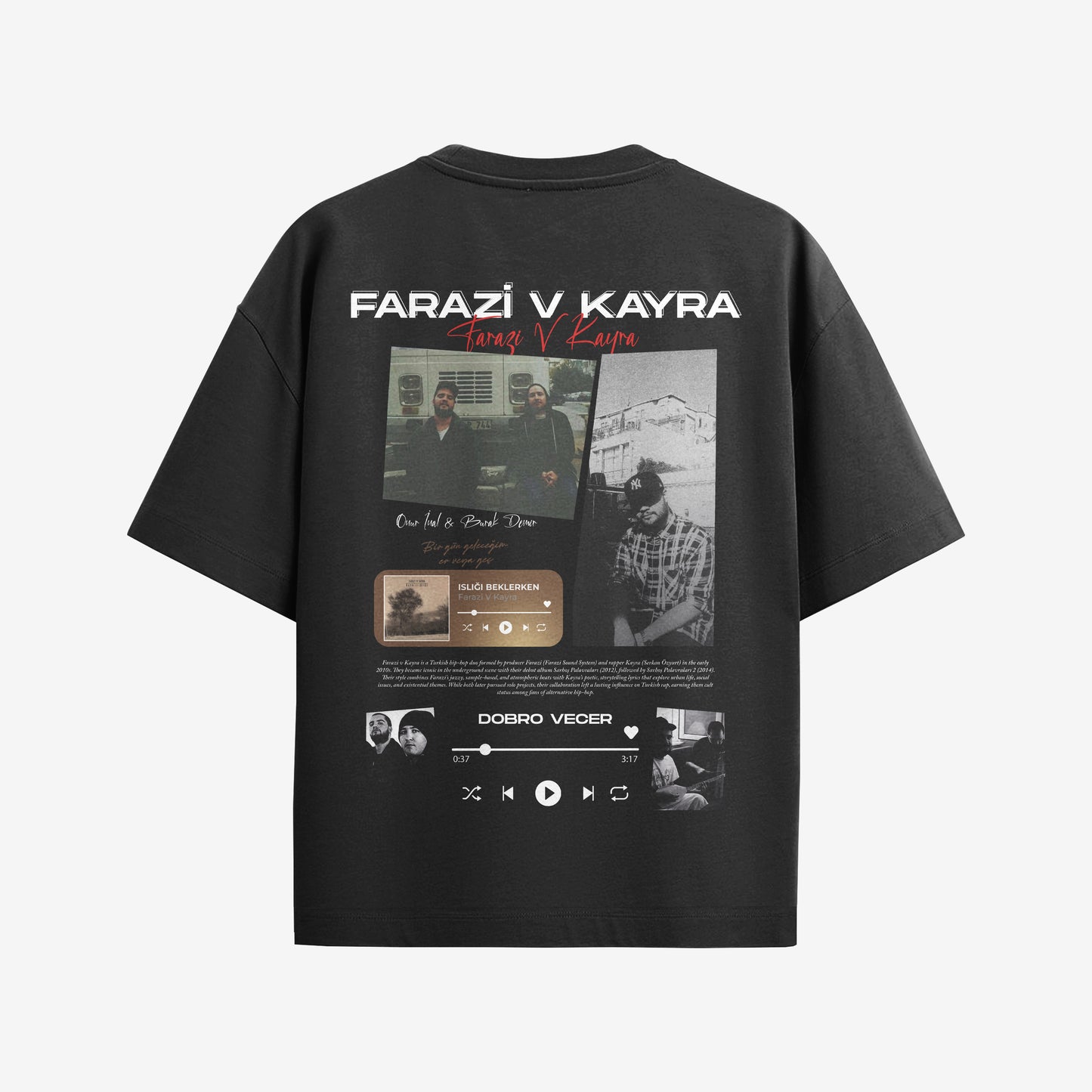 MACKBEARS™  Oversize FARAZİ V KAYRA T-shirt