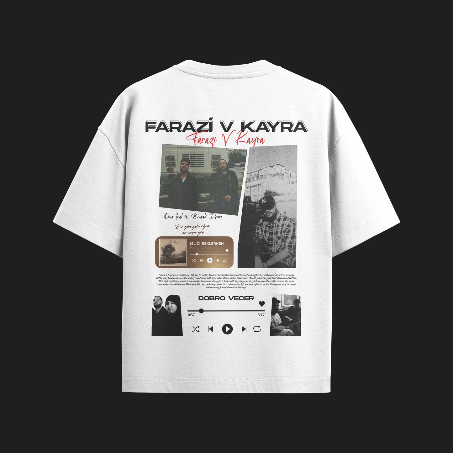 MACKBEARS™  Oversize FARAZİ V KAYRA T-shirt