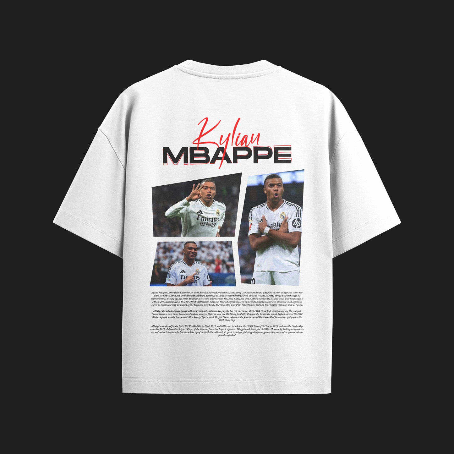 MACKBEARS™   Oversize  KYLİAN MBAPPE T-shirt