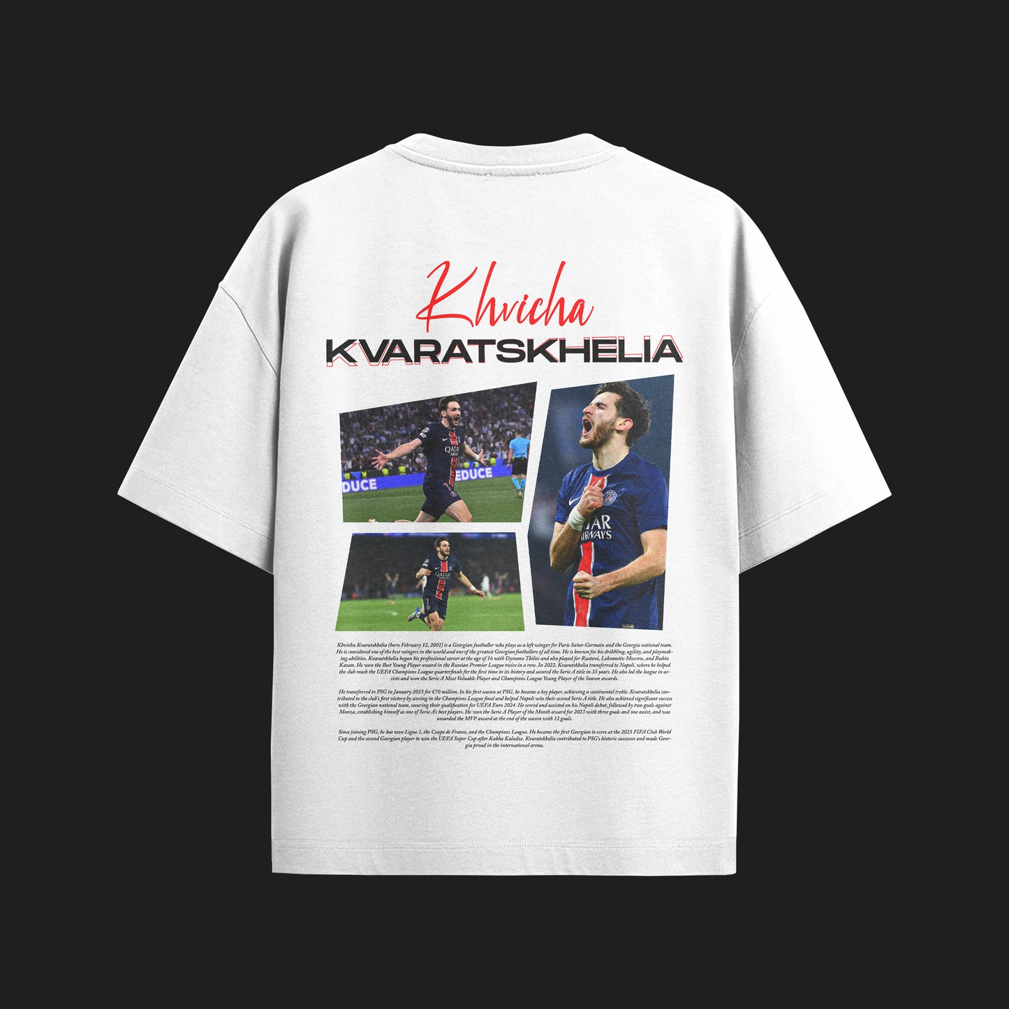 MACKBEARS™   Oversize  KHVICHA KVARATSKIHELIA T-shirt