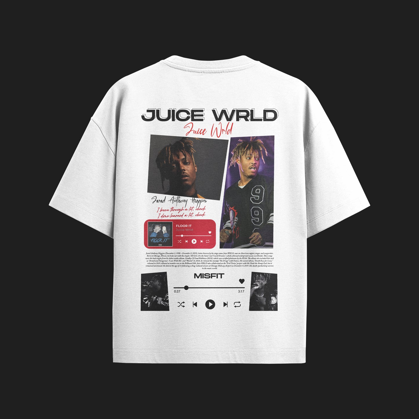 MACKBEARS™   Oversize  JUICE WRLD T-shirt