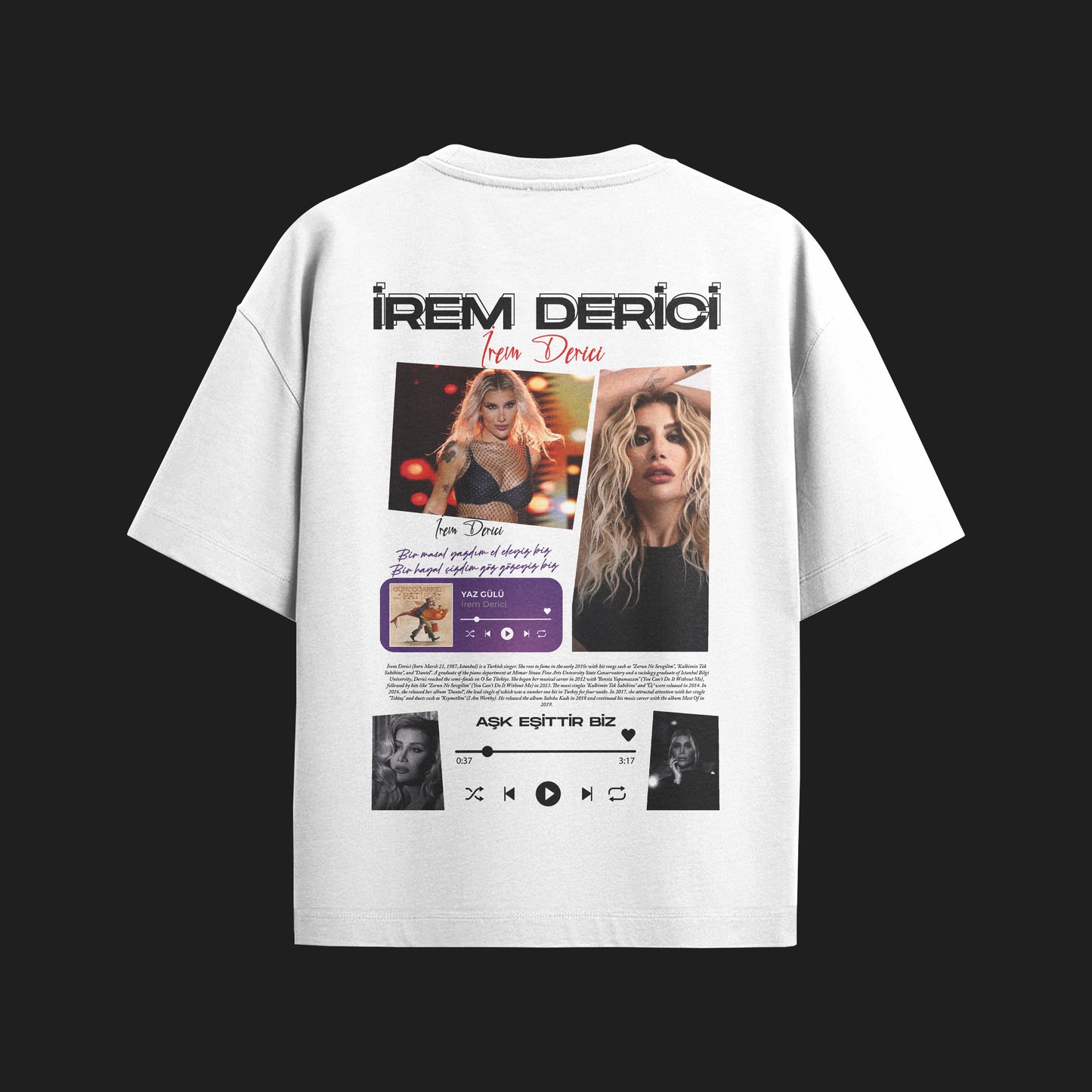 MACKBEARS™   Oversize İREM DERİCİ T-shirt