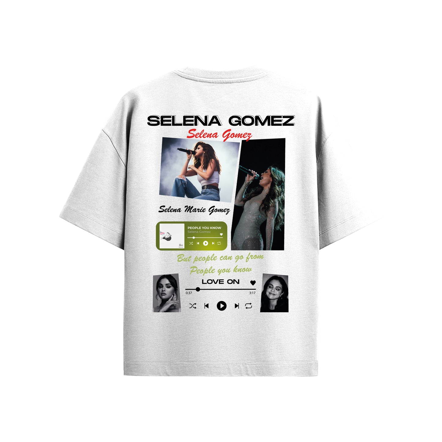MACKBEARS™   Oversize SELENA GOMEZ T-shirt