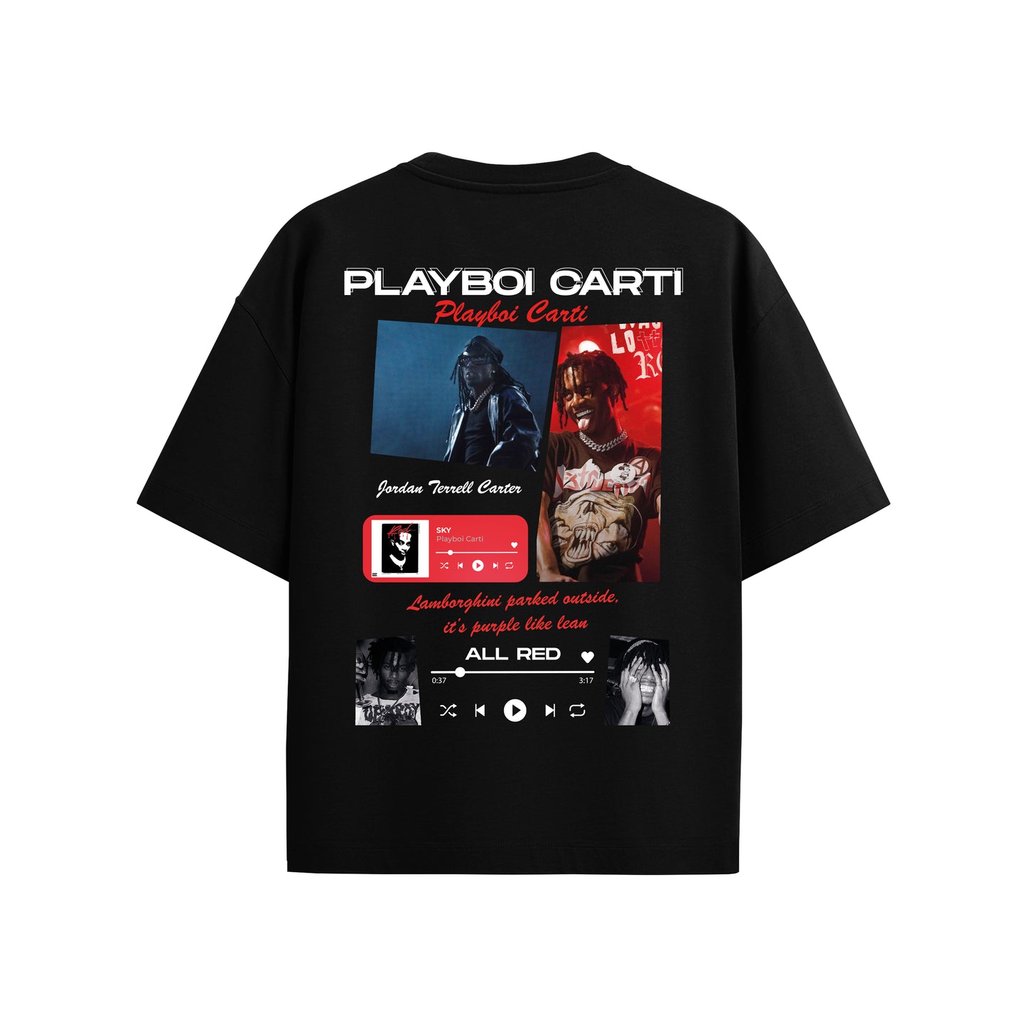 MACKBEARS™   Oversize PLAYBOI CARTI T-shirt