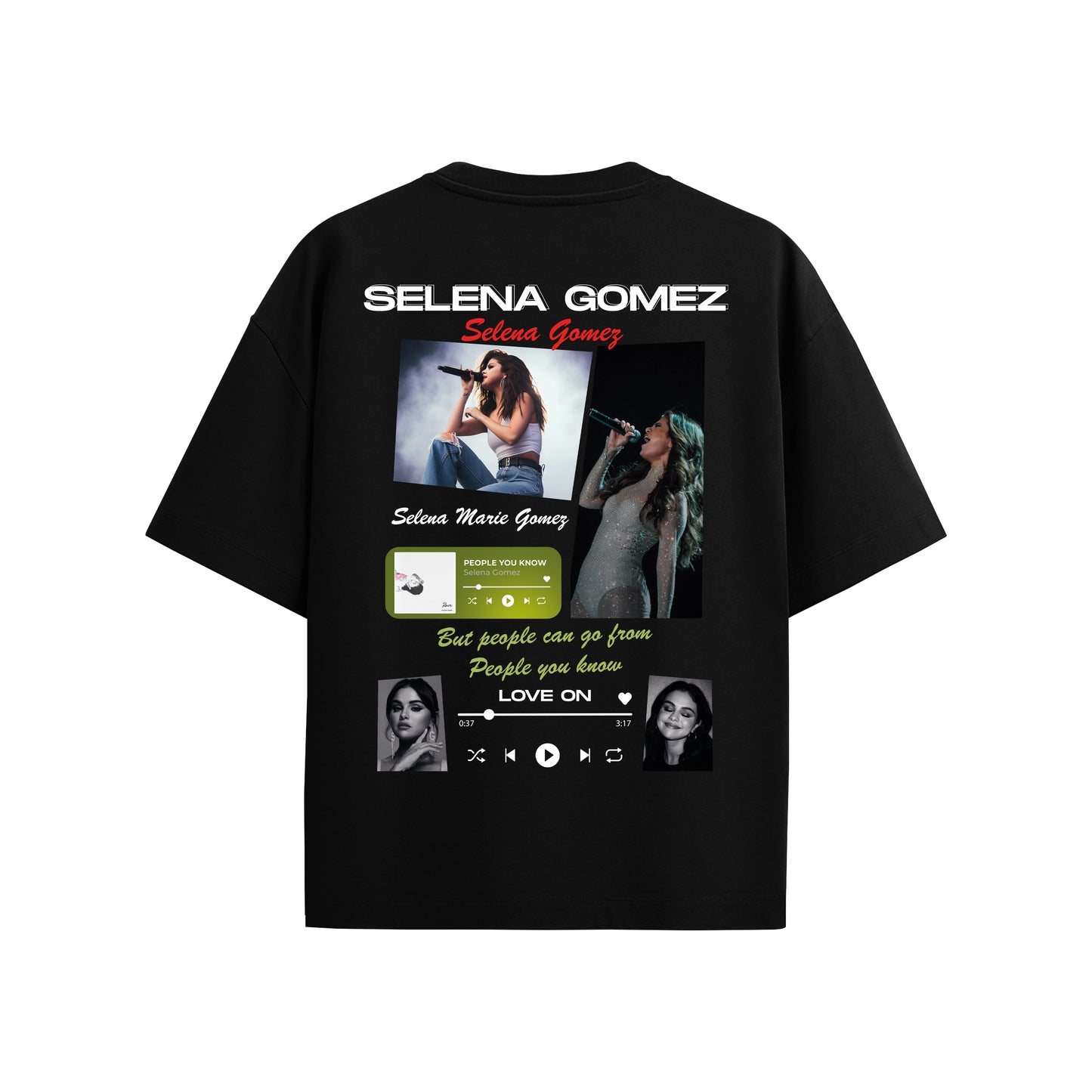 MACKBEARS™   Oversize SELENA GOMEZ T-shirt