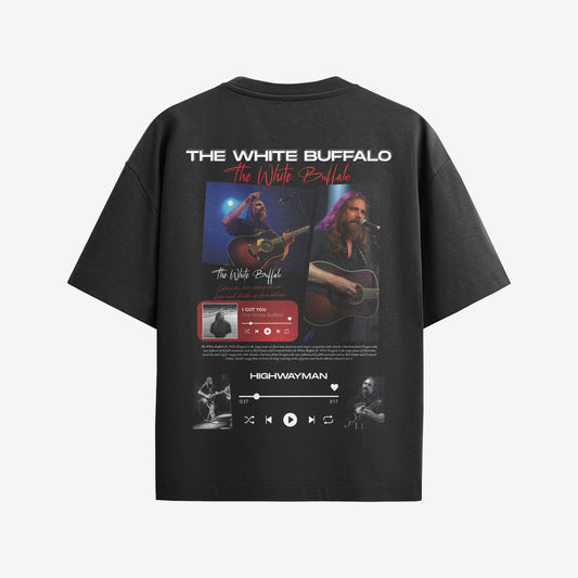 MACKBEARS™   Oversize THE WHITE BUFFALO T-shirt