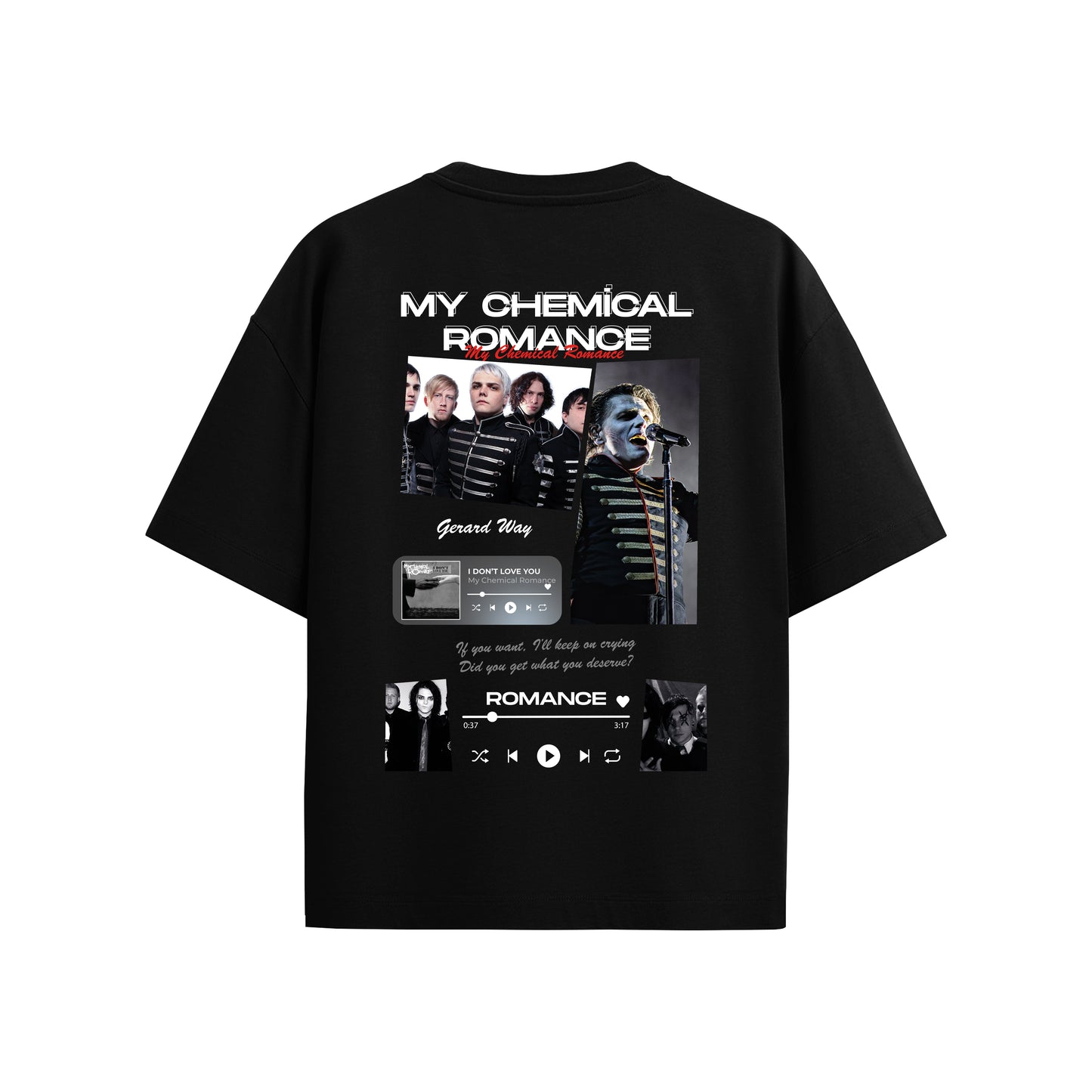 MACKBEARS™   Oversize MY CHEMİCAL ROMANCE T-shirt