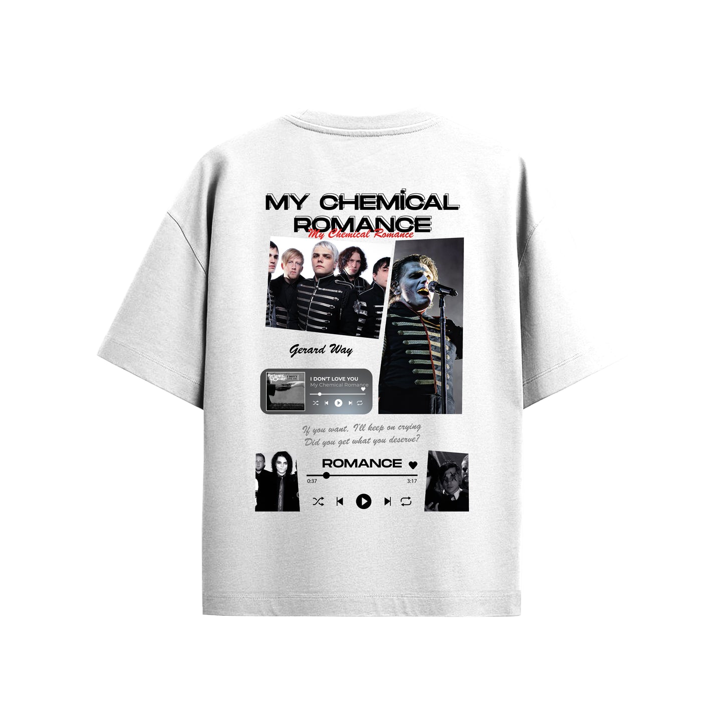 MACKBEARS™   Oversize MY CHEMİCAL ROMANCE T-shirt