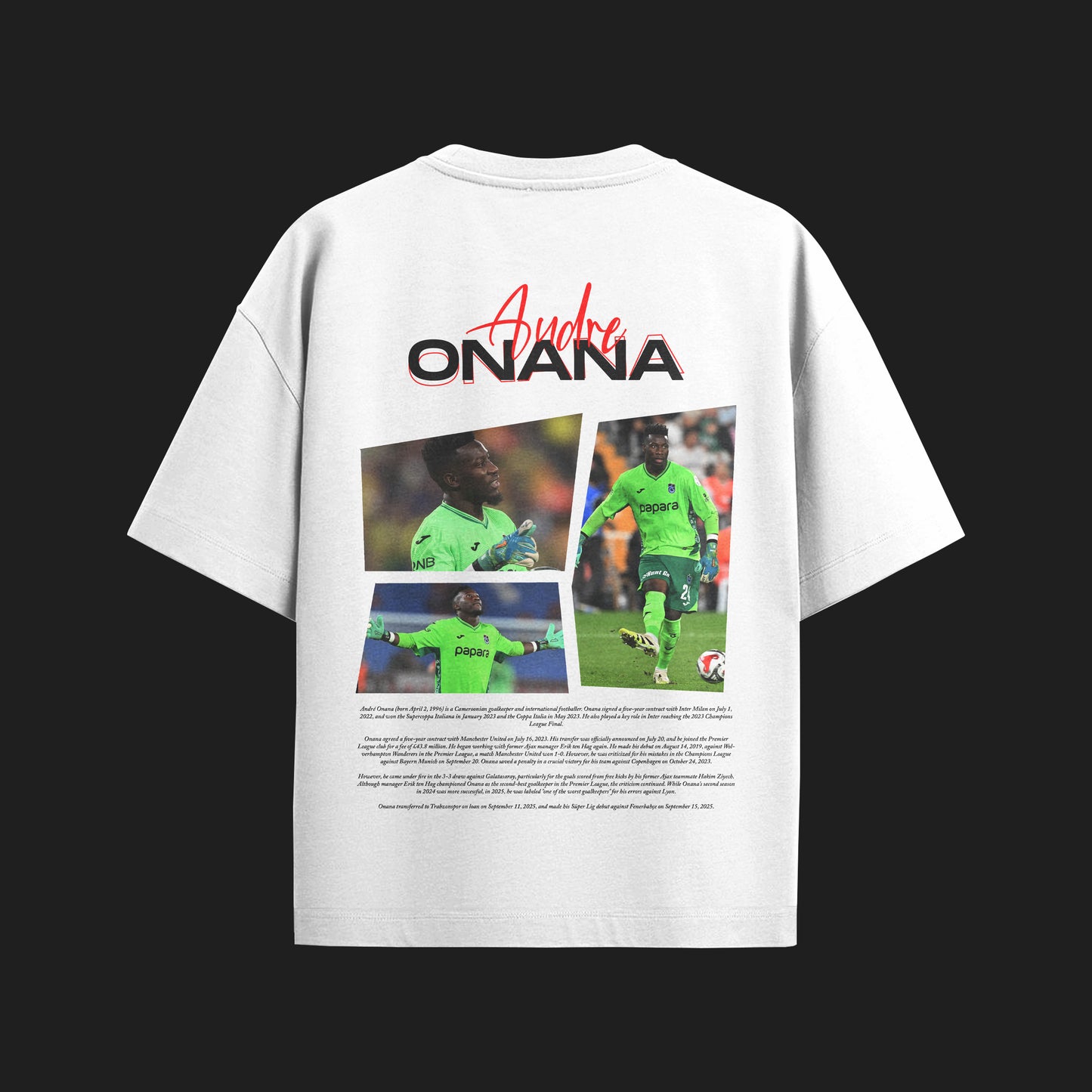 MACKBEARS™   Oversize  ANDRE ONANA T-shirt