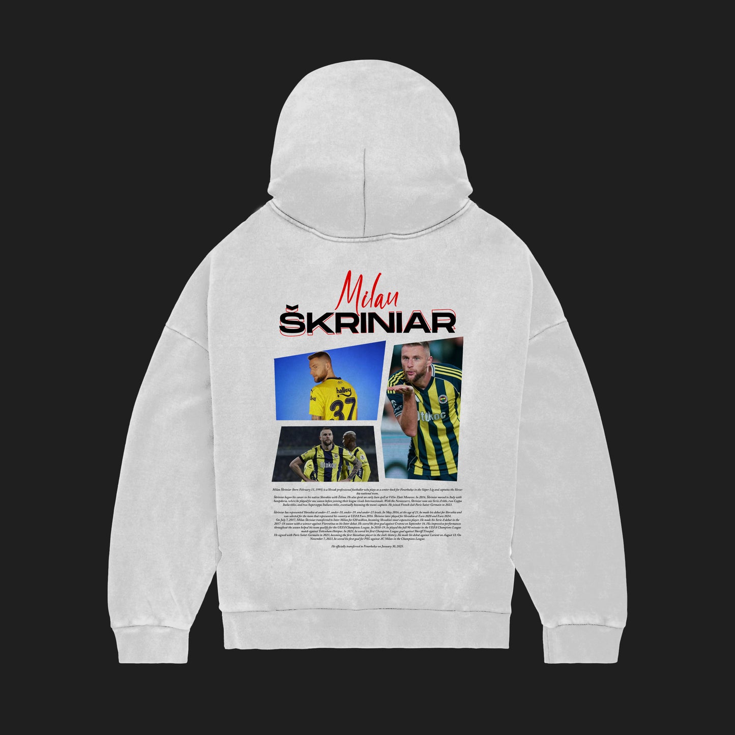 MACKBEARS™   Oversize MİLAN SKRINIAR  Hoodie